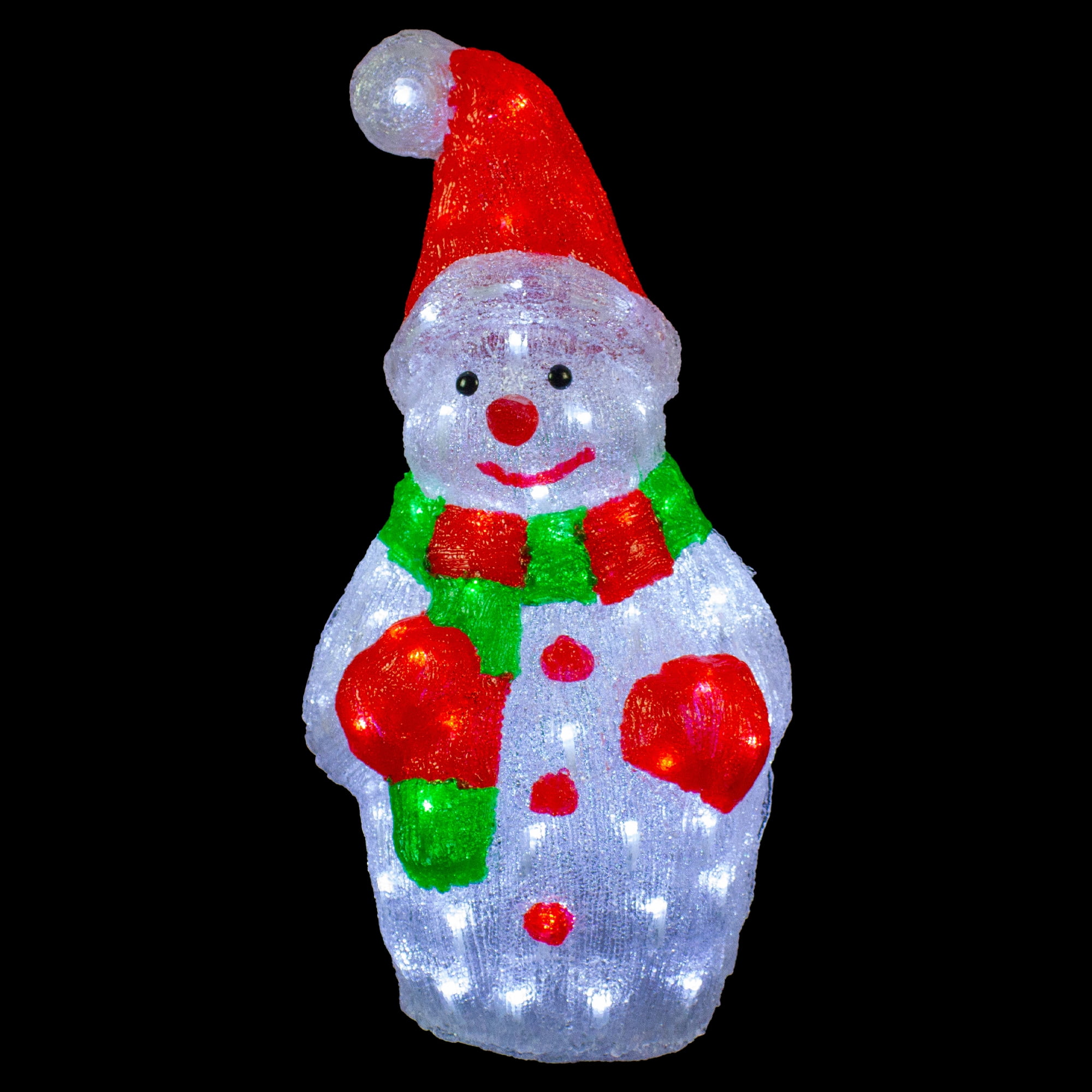 Northlight Lighted Commercial Grade Acrylic Christmas Snowman Display Decoration - 25" - Image 4