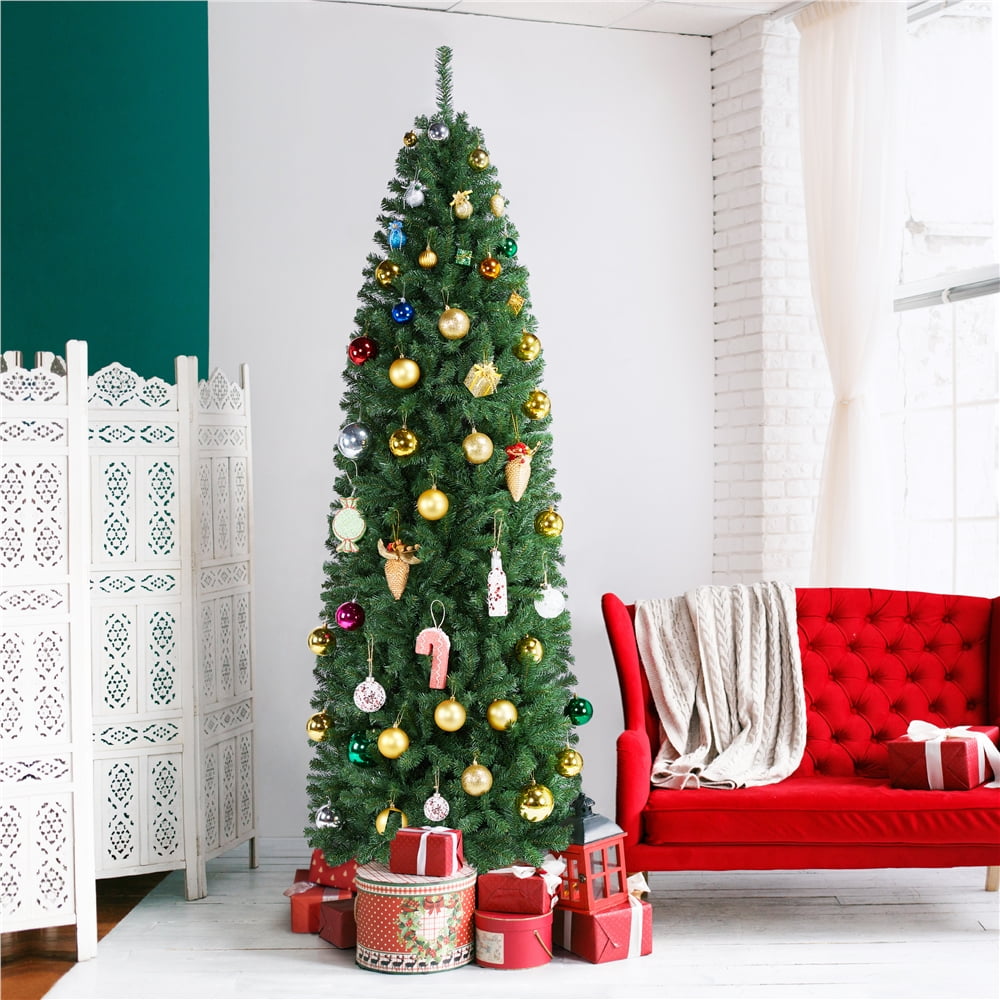 Renwick 7.5 Ft Full Green Pencil Christmas Tree - Image 8