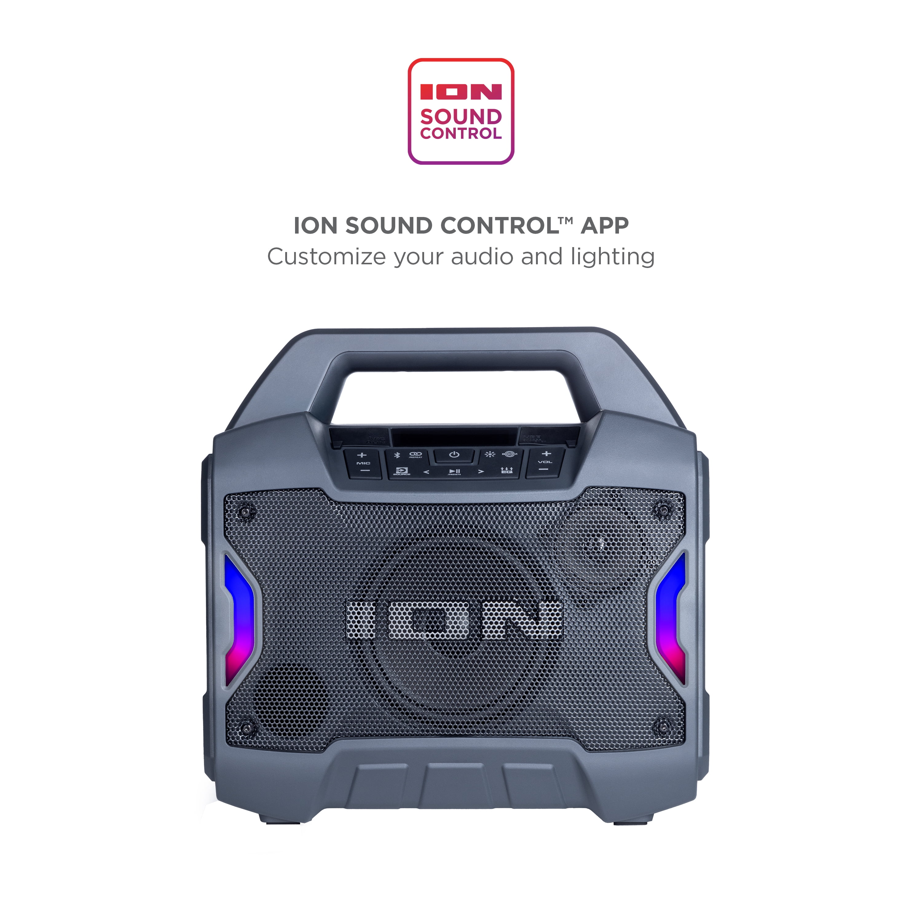 ION Audio Game Day Primetime Portable Rechargeable Speaker with Lights - Image 3