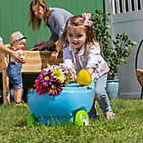 Step2 Springtime Wheelbarrow Blue Plastic Toy for Kids Ages 18 months to 5 Years - Image 14