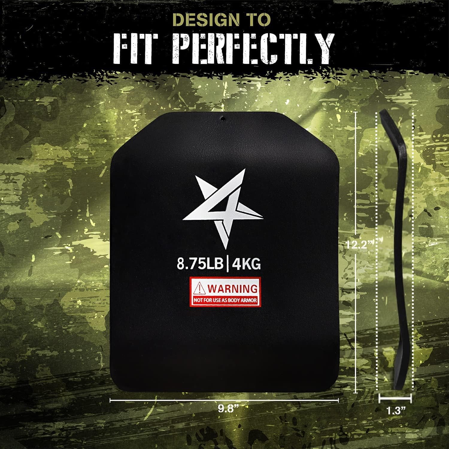 Yes4All Weight Vest Plate 8.75LB Pairs, Weight plate with Curved Ergonomic Design for Running, Heavy Workout - Image 7