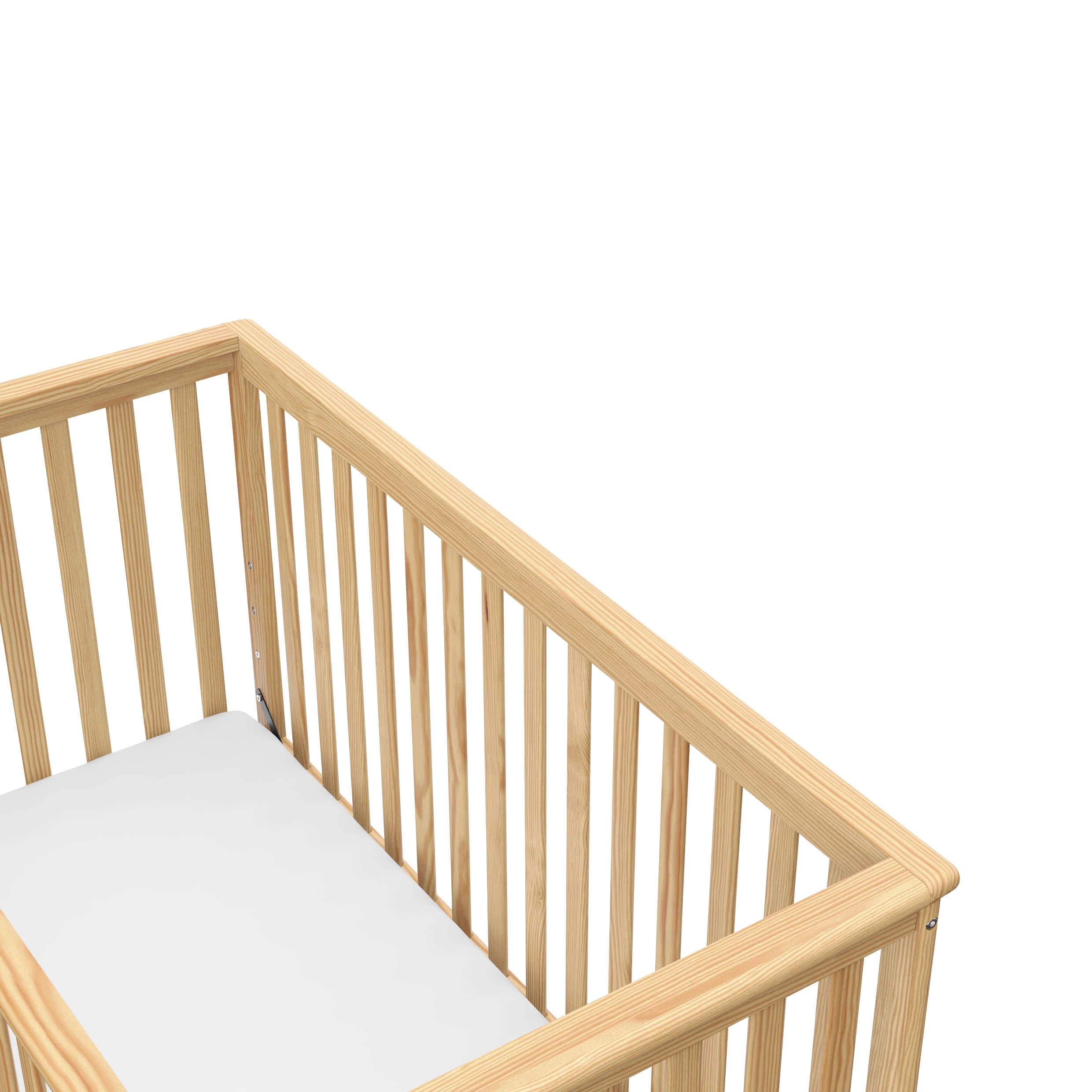 Storkcraft Hillcrest 4-in-1 Convertible Baby Crib, Natural - Image 5