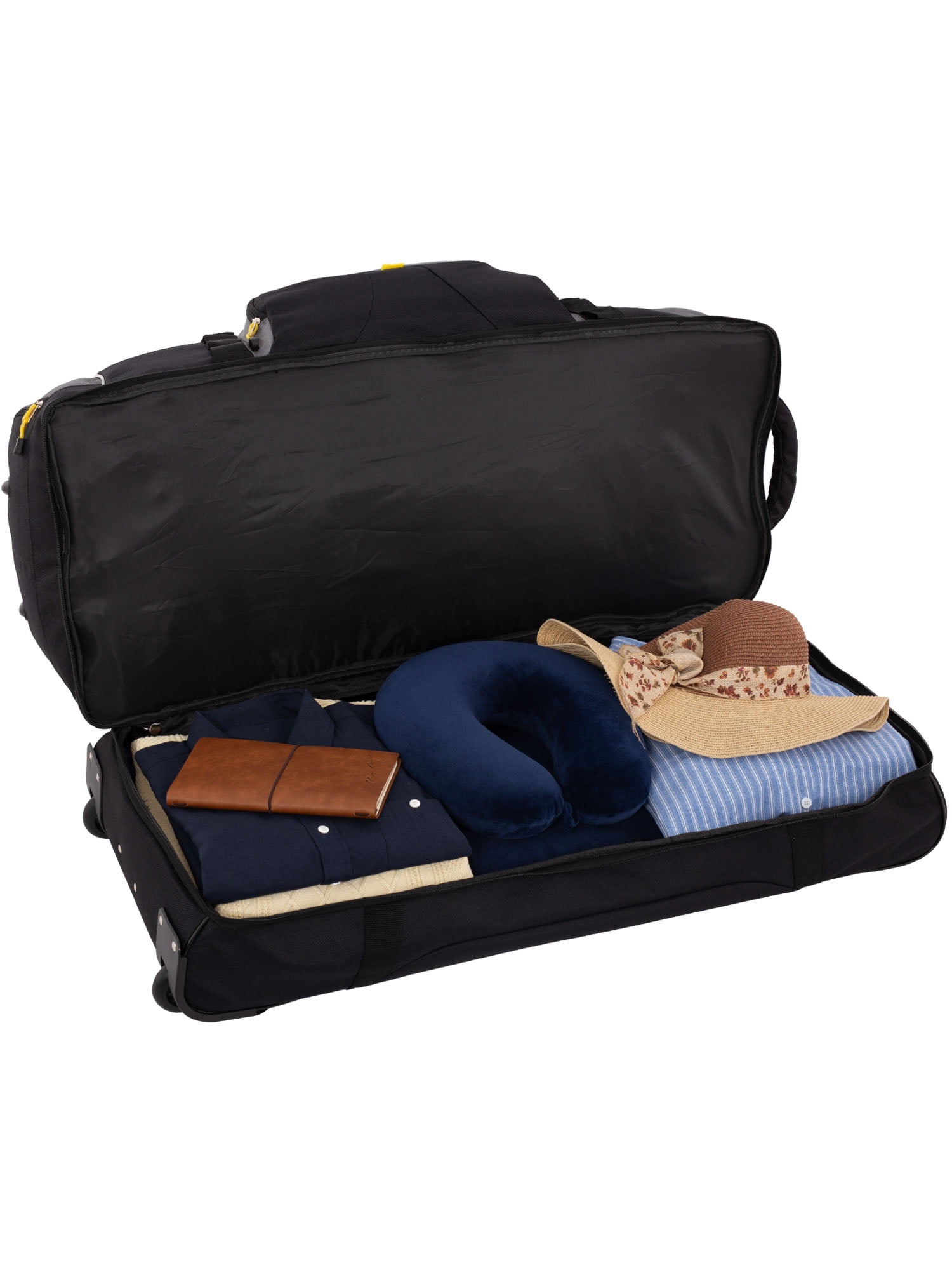 Travelers Club Jumbo 36" 2-Section Rolling Duffel with Blade Wheels - Black - Image 5