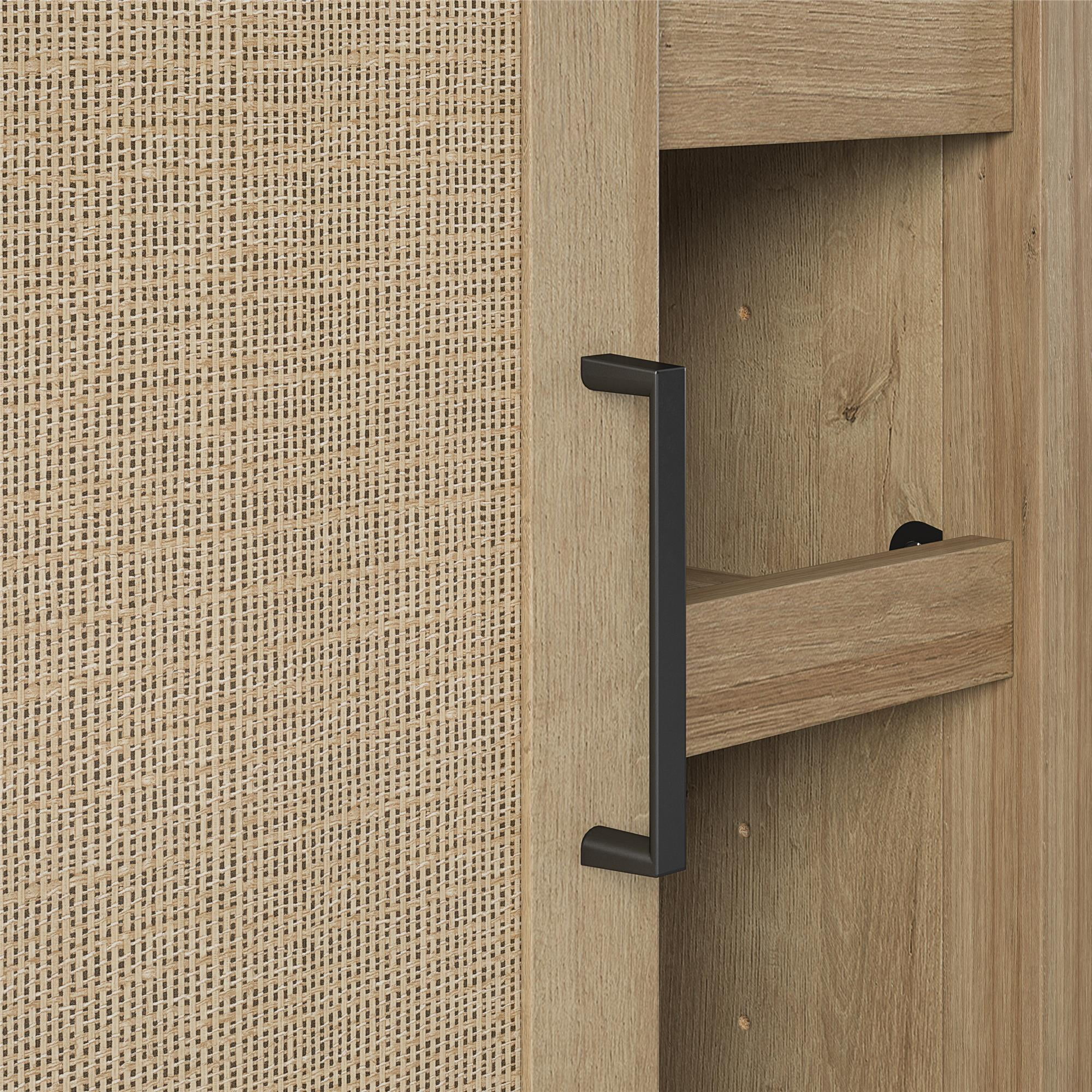 Wimberly Bar Cabinet, Natural with Faux Rattan - Image 6