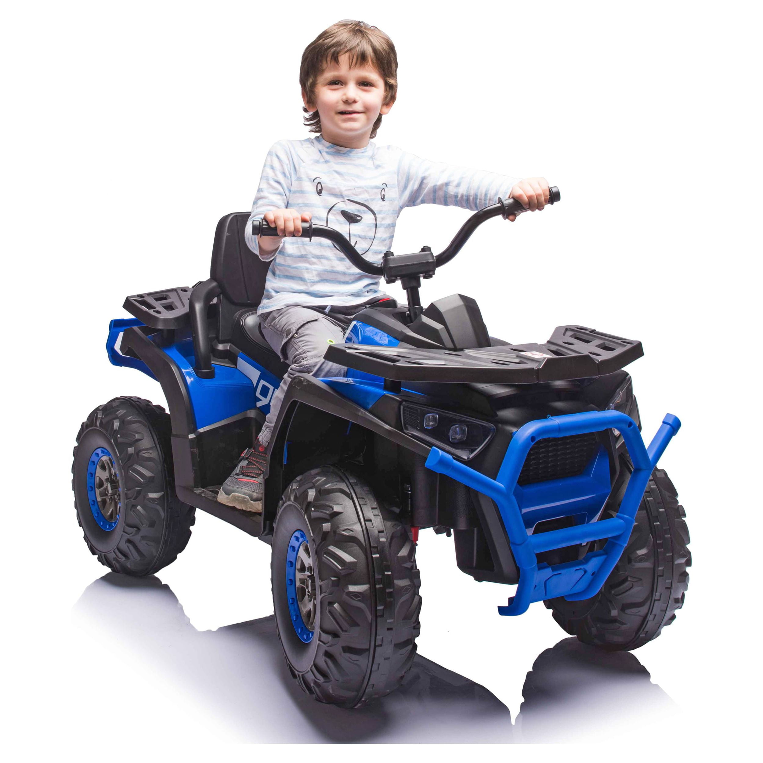 Blazin' Wheels 12V Battery Operated Blue ATV Ride on - Unisex Toy Max speed 4.3mph - Image 3