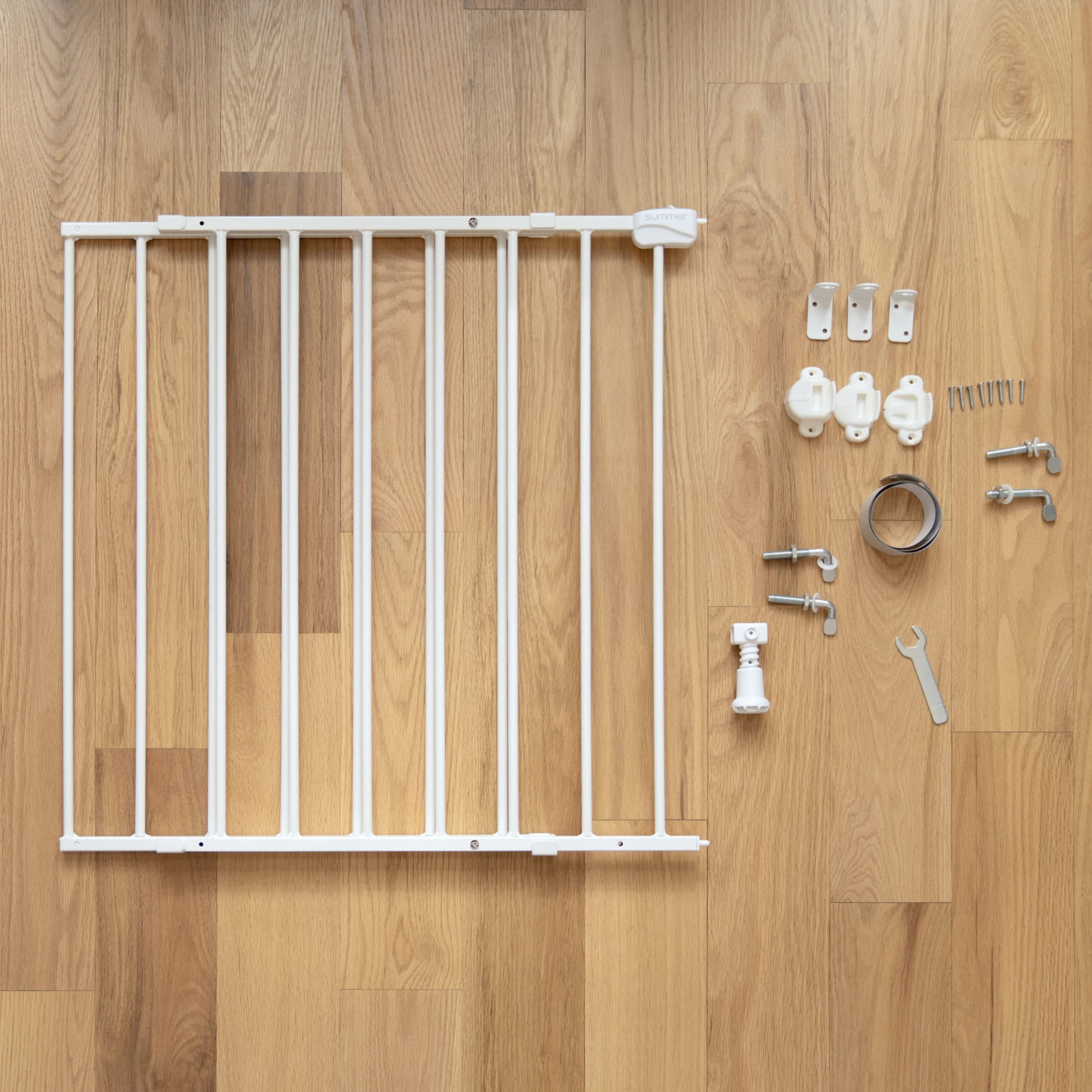 Ingenuity The Stairway 42W Series Safety Pet and Baby Gate, White Metal Finish, Openings from 28"-42" Wide, Ages 6-24 Months - Image 10