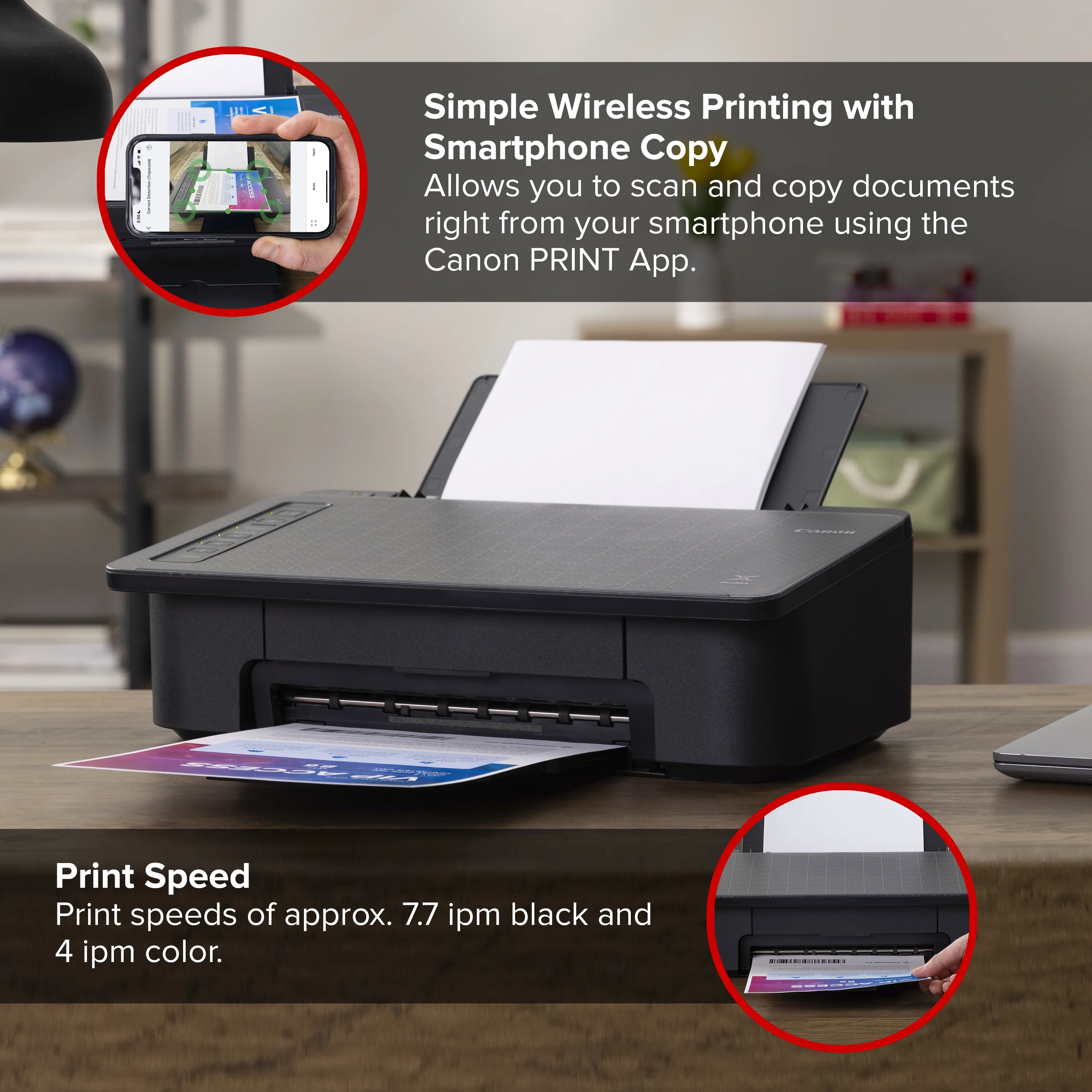 Canon PIXMA TS302a Wireless Inkjet Printer - Image 3
