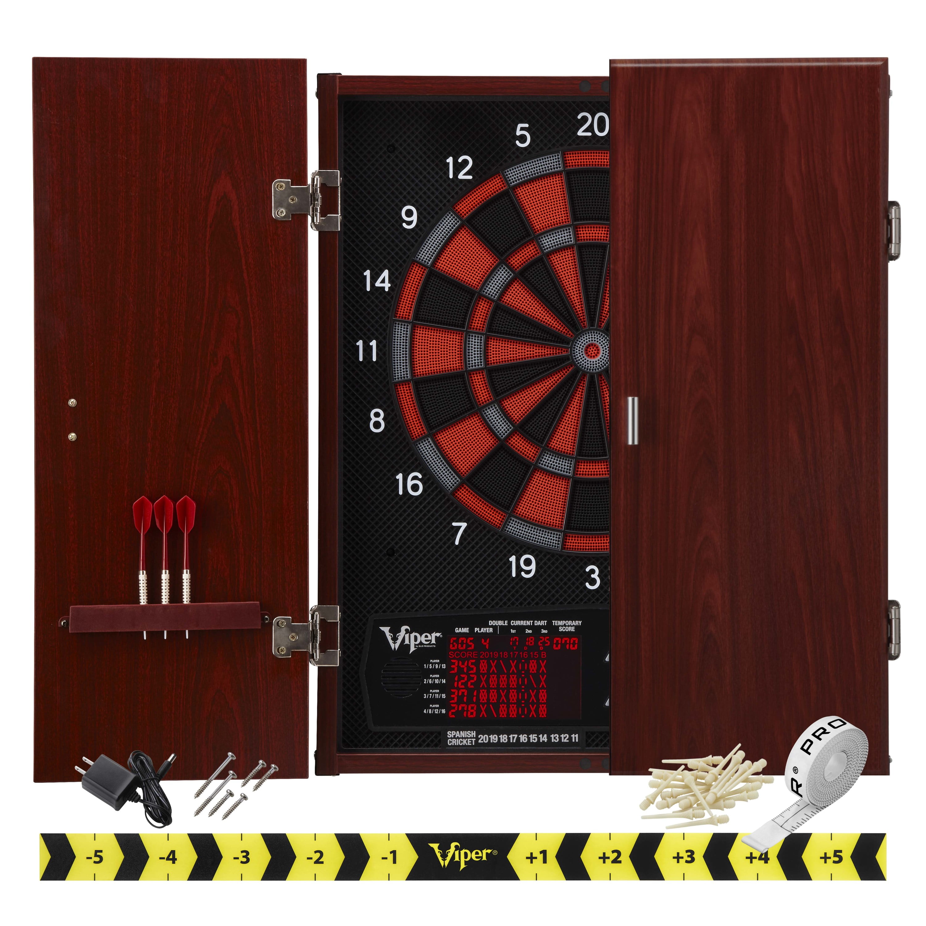 Viper Neptune Electronic Dartboard, "The Bull Starts Here" Throw Line Marker, Blazer 16g Soft Tip Darts, Dart Tip Remover Tool & Tufflex II Black Dart Tips - Image 6