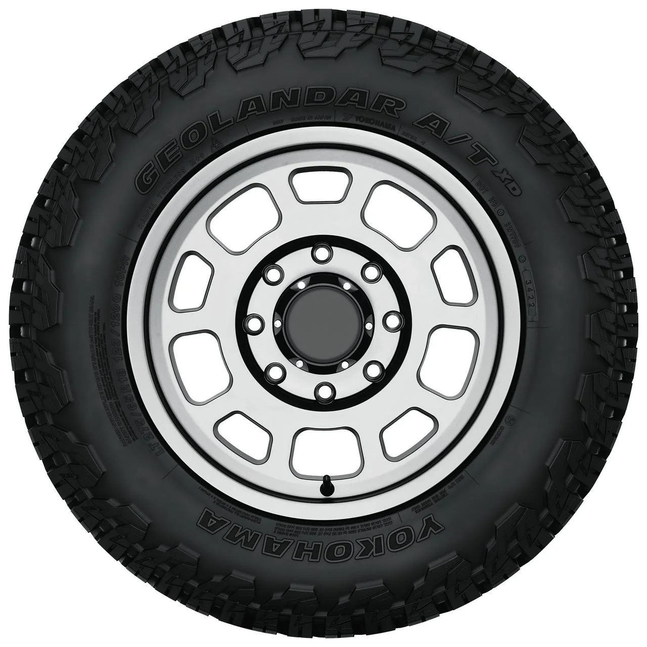 Yokohama Geolandar A/T XD All Terrain LT265/75R16 123/120Q E Light Truck Tire - Image 3