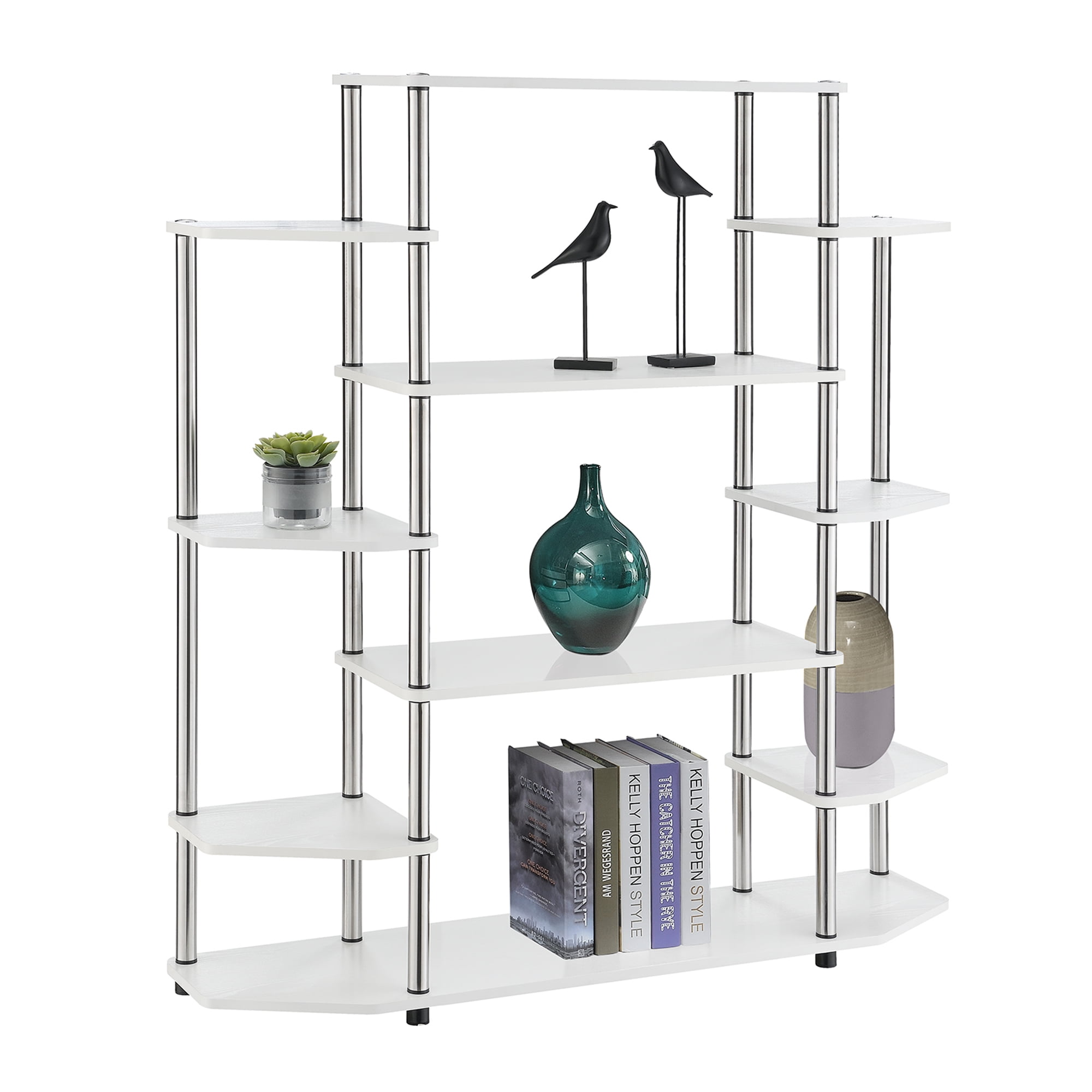 Convenience Concepts Designs2Go No Tools Wall Unit Bookshelf, White, All Ages - Image 2