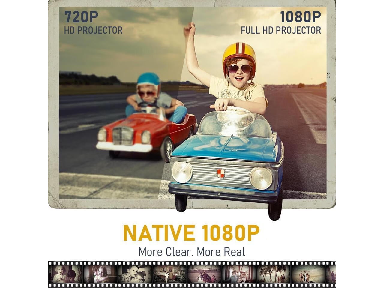 JIMTAB M22 Native 1080P WiFi Video Projector,Short Throw Screen Mirroring 2.4G 5G Projector Compatible with iPhone and Android - Image 5