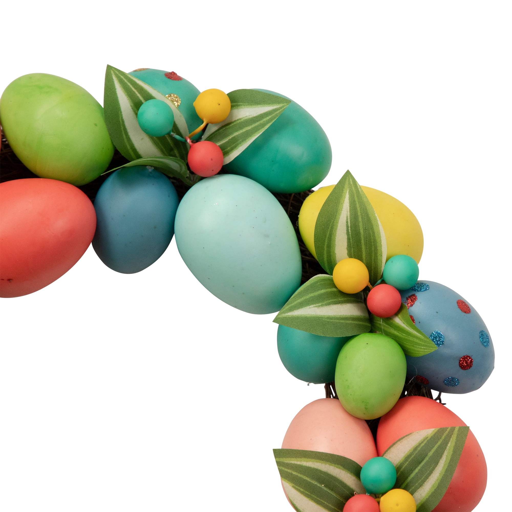 Northlight Decorated Easter Egg Twig Wreath - 14" - Image 4