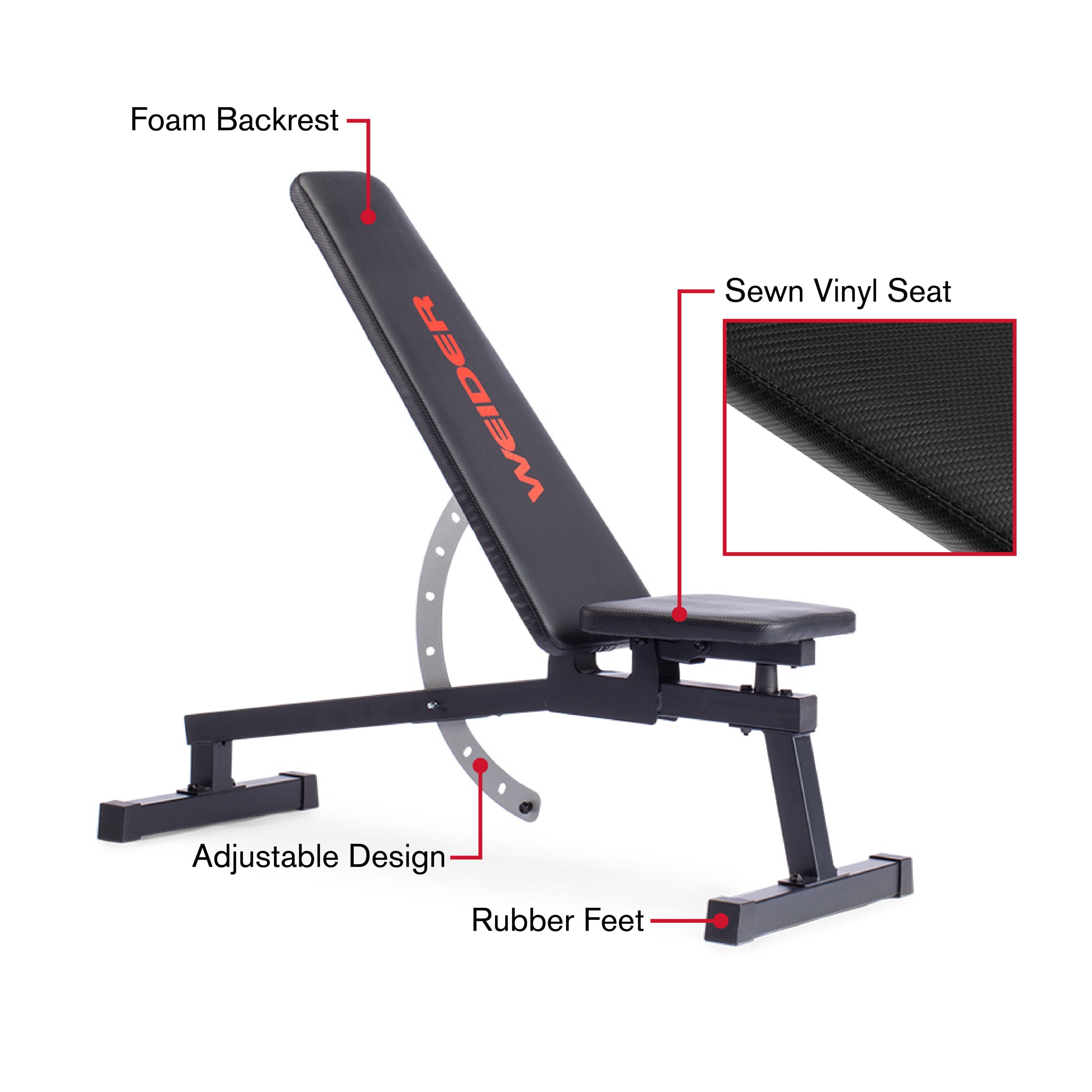 Weider Legacy Adjustable Bench with 14 Positions, 410 Lb. Weight Limit - Image 17