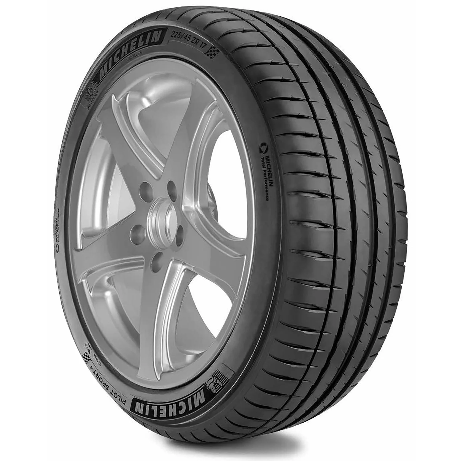 Michelin Pilot Sport 4 225/40ZR18 (92Y) XL Fits: 2014-15 Honda Civic Si, 2013 Toyota Corolla LE - Image 7