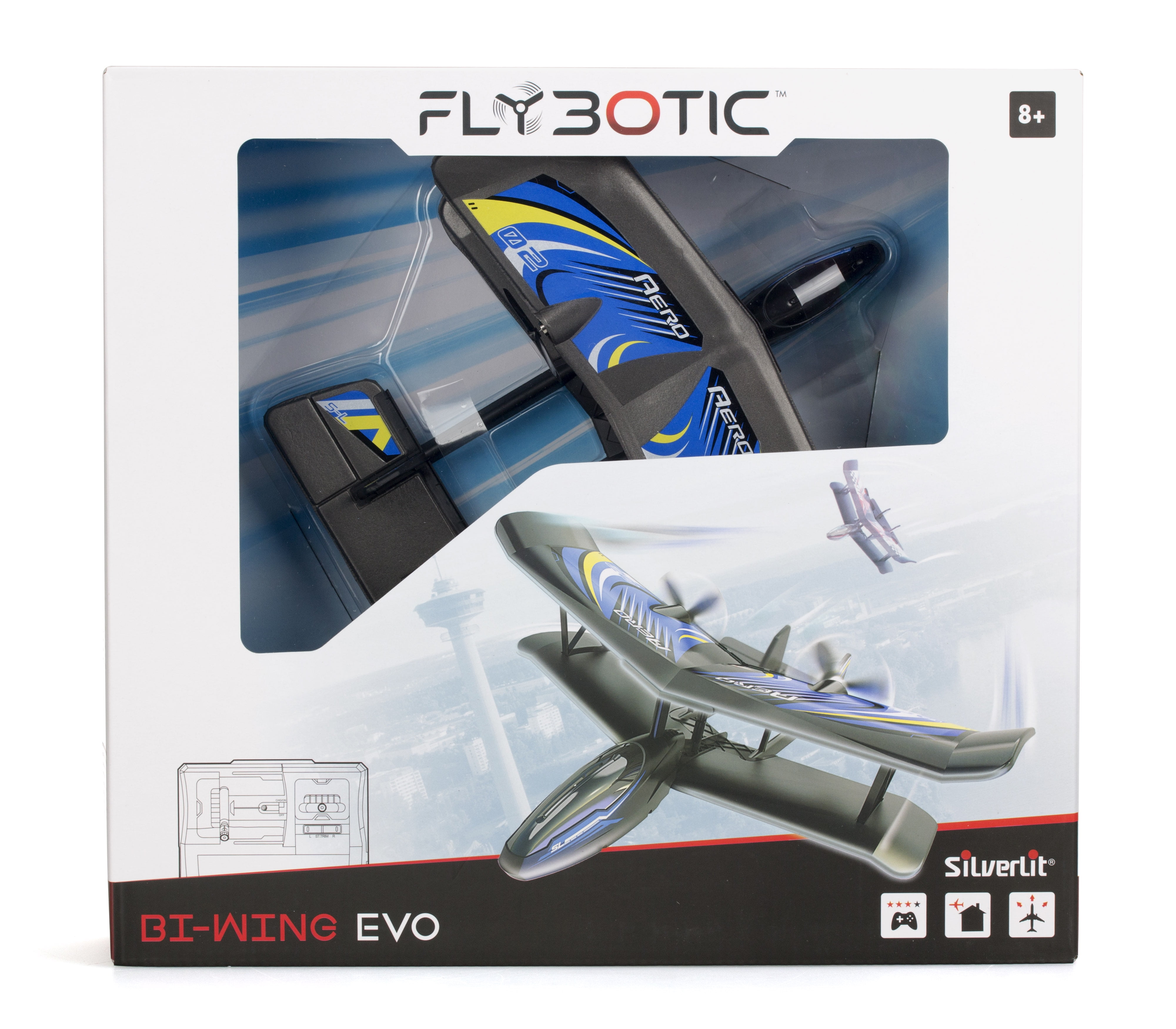 Silverlit Flybotic Bi-Wing Evo RC Plane- Blue - Image 6