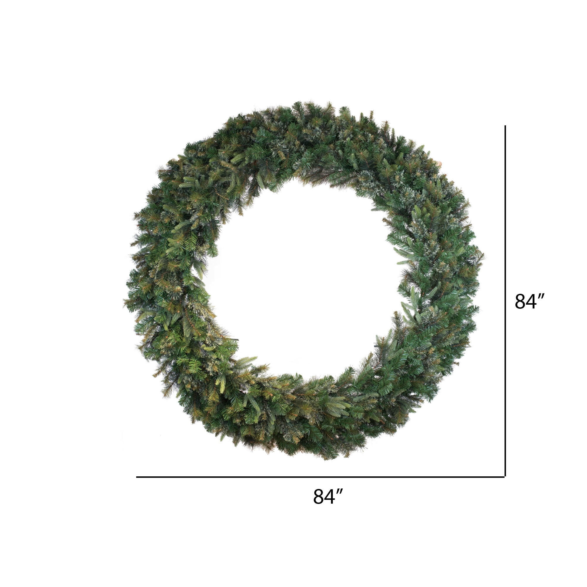 Vickerman 84" Cashmere Artificial Christmas Wreath, Unlit - Image 4