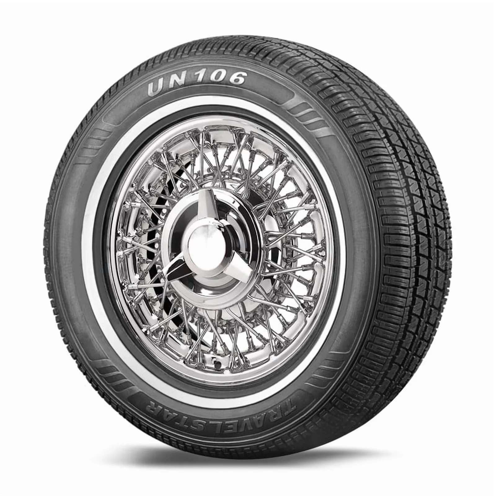 Travelstar UN106 All Season 205/75R14 95S Passenger Tire 205/75/14,White Wall 18mm(Tire Only) - Image 2