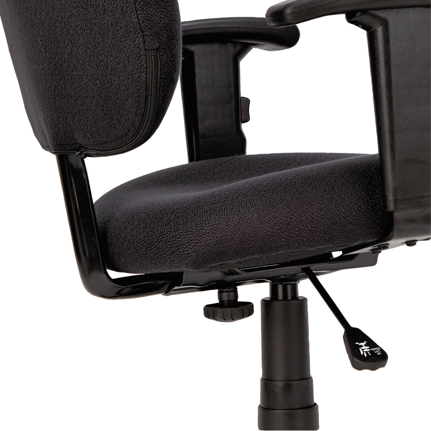 Alera Essentia Series Swivel Task Chair with Adjustable Arms, Supports Up to 275 lb, 17.71" to 22.44" Seat Height, Black - Image 8