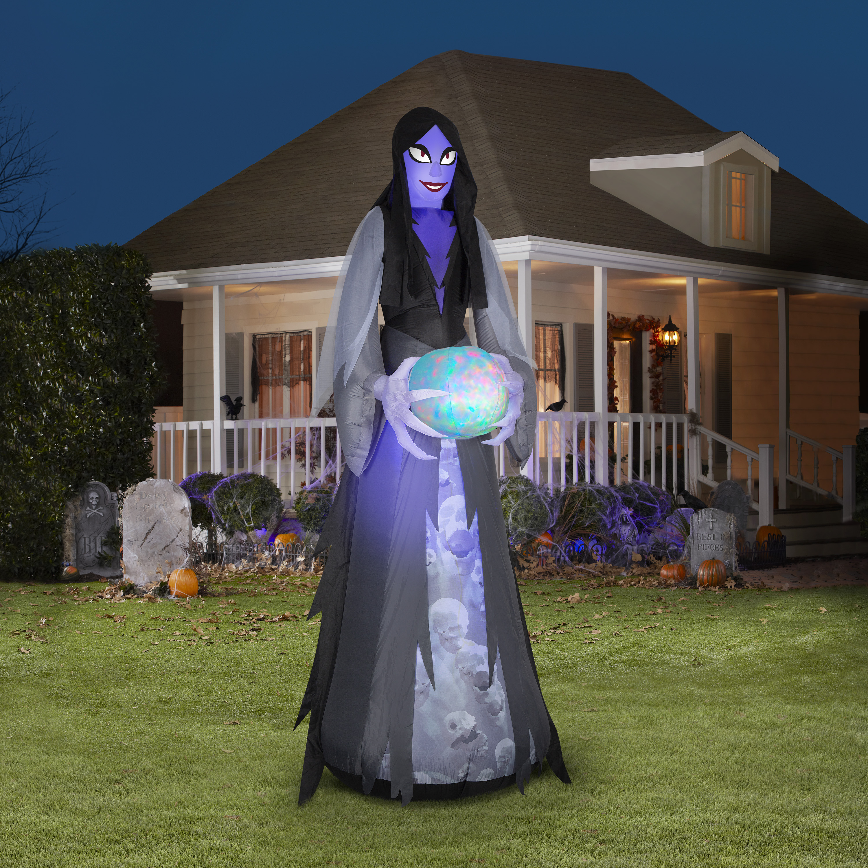 New Halloween Mystical Ghoul Yard Inflatable, 10.5', by Way To Celebrate - Image 4