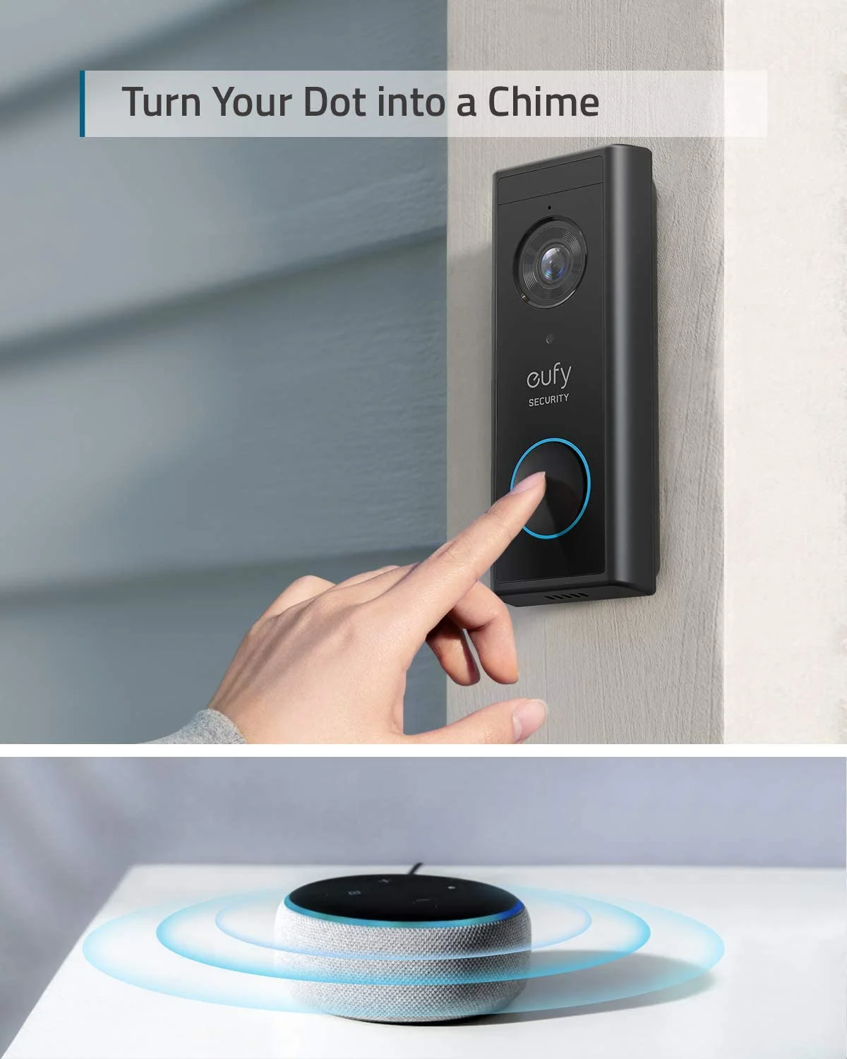 Anker eufy Security, Wireless Video Doorbell (Battery-Powered) with 2K HD, No Monthly Fee, On-Device AI for Human Detection, 2-Way Audio, Simple Self-Installation - Image 3
