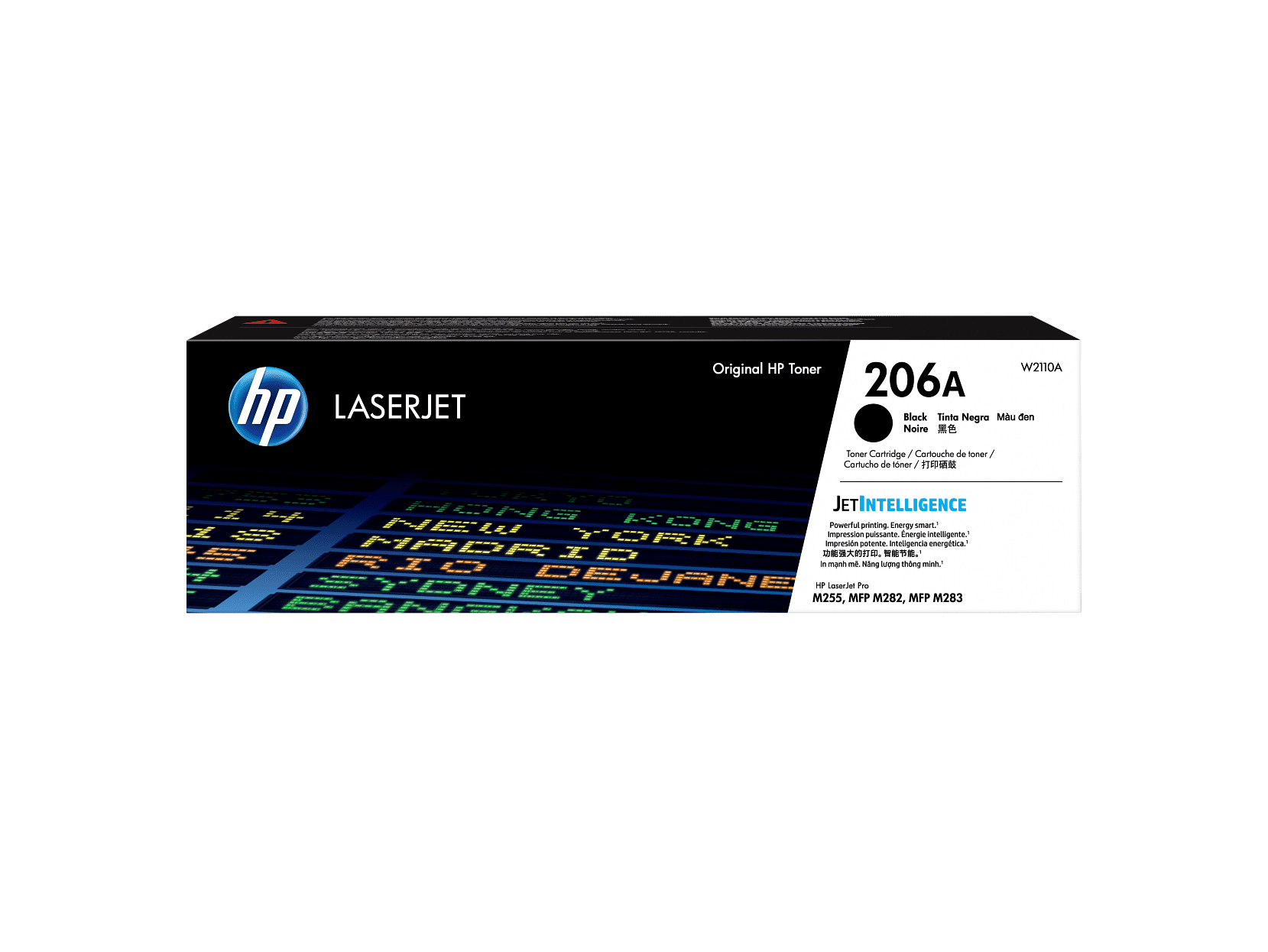 HP 206A Black Original LaserJet Toner Cartridge, ~1,350 pages, W2110A - Image 4