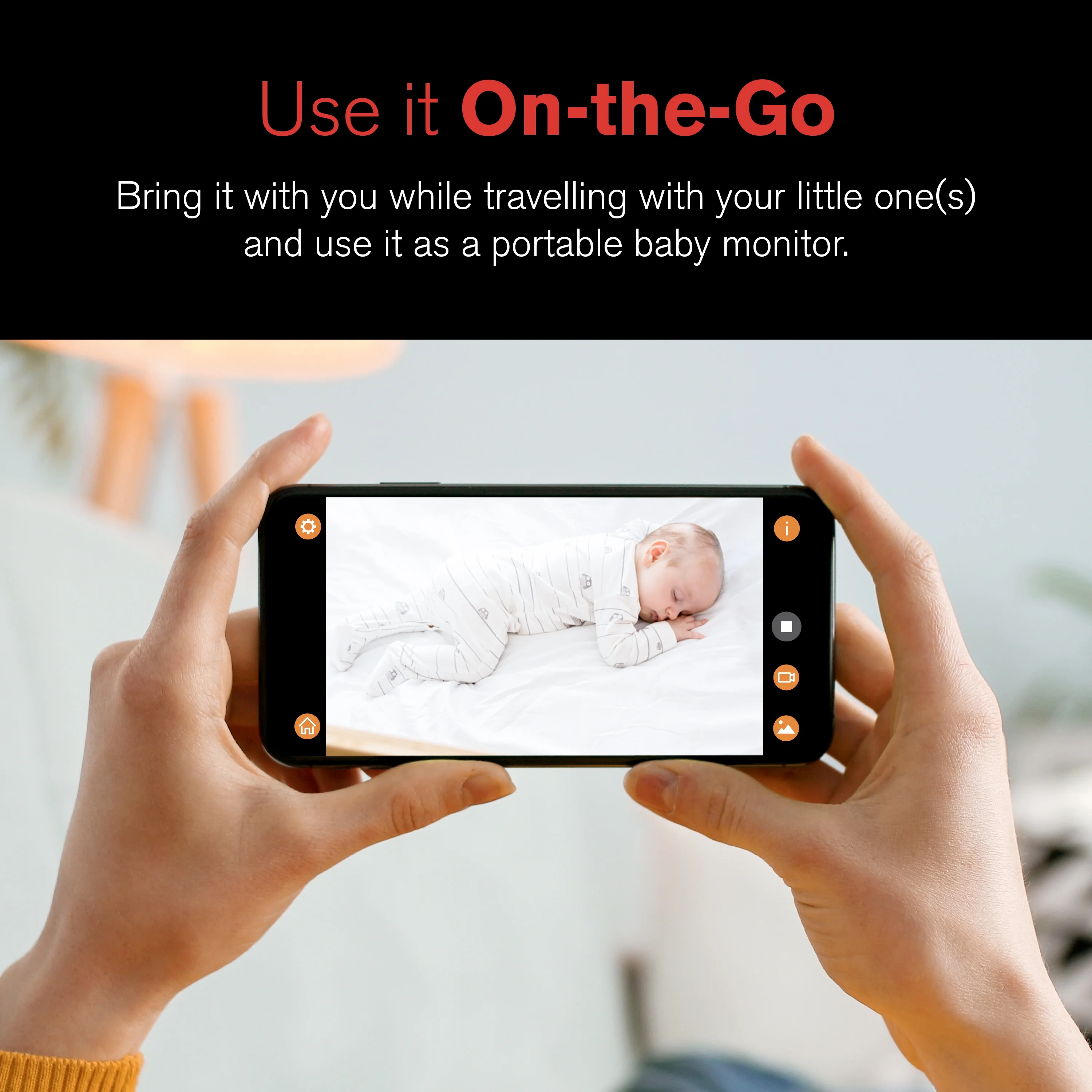 YADA Wireless in-Car 1080P Portable Baby Monitor Camera, Universal Compatibility, App Control and Record - Image 13