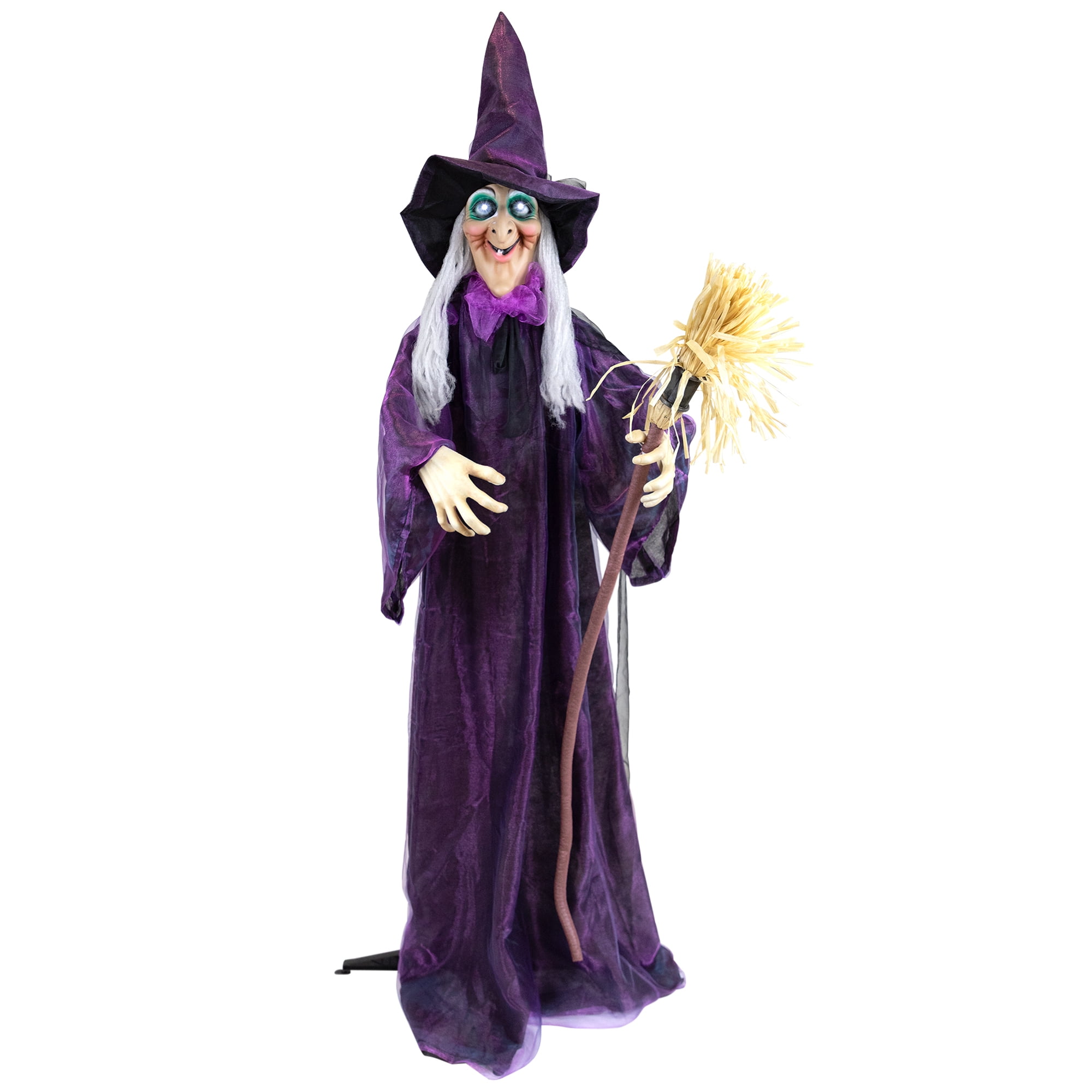 Northlight LED Lighted and Animated Witch Halloween Decoration - 5.5' - Image 8