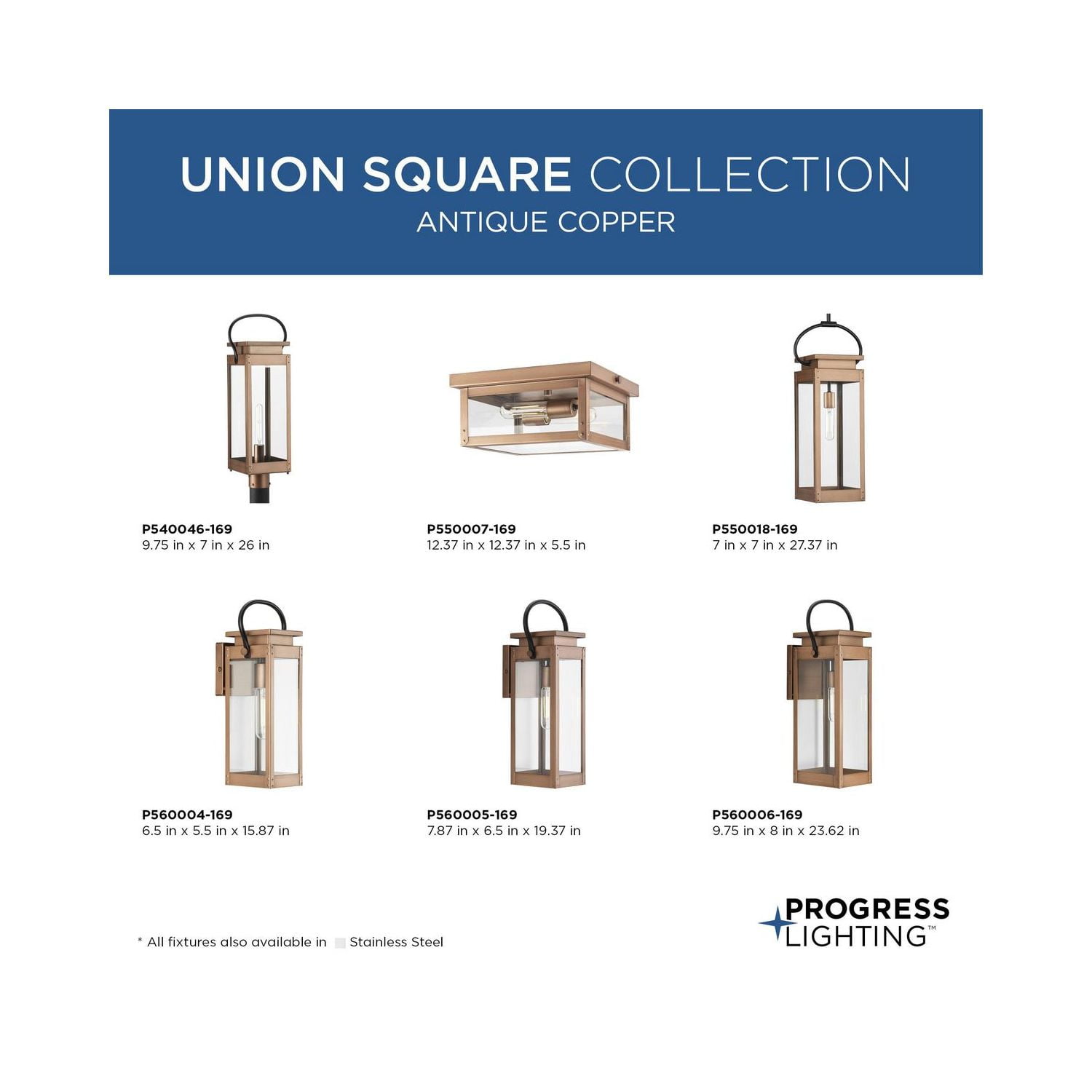 Union Square One-Light Medium Antique Copper Urban Industrial Outdoor Wall Lantern - Image 10