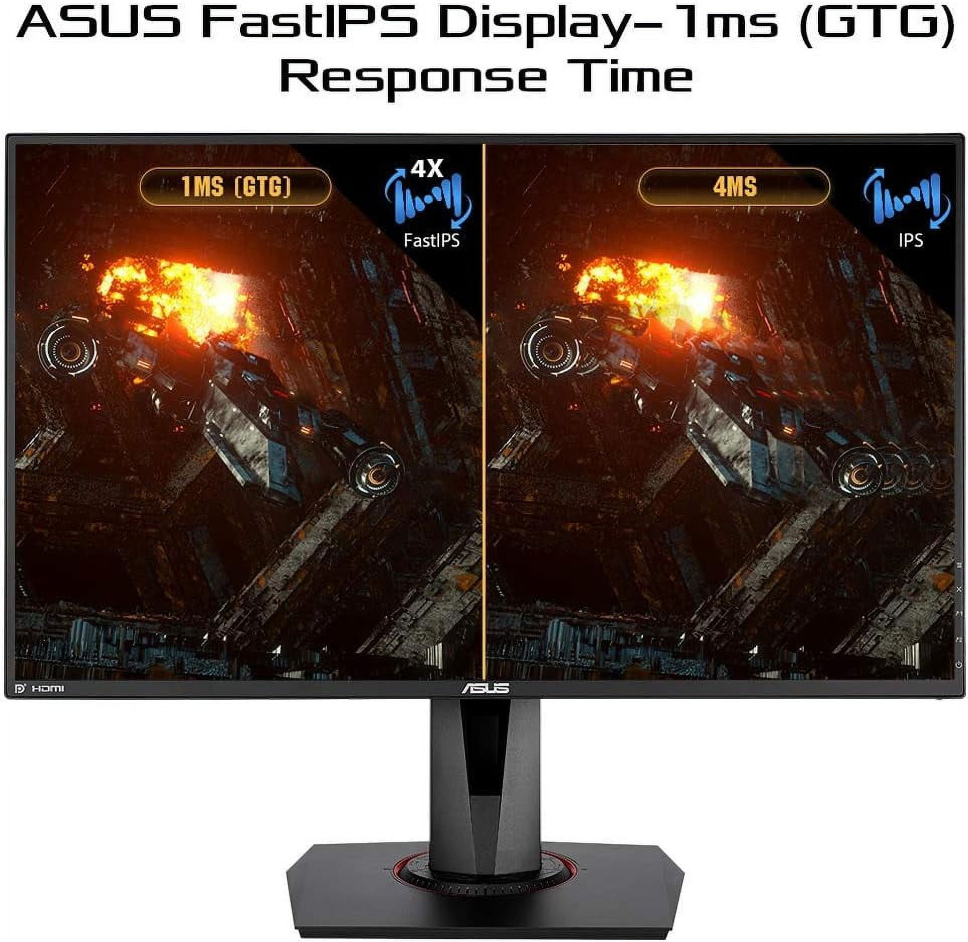 ASUS TUF Gaming VG279QM 27" Full HD 1920 x 1080 1 ms (GTG) 280Hz (Overclocking) 2 x HDMI, DisplayPort G-SYNC ELMB SYNC HDR Built-in Speakers LED Backlit Height Adjustable IPS Gaming Monitor - Image 9