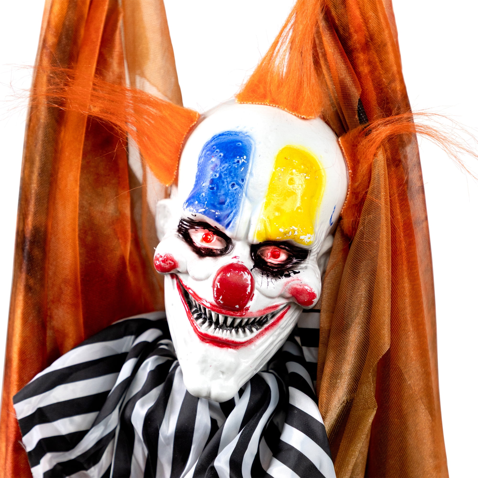 42" Animated Halloween Clown with LED Eyes Decoration - Image 6