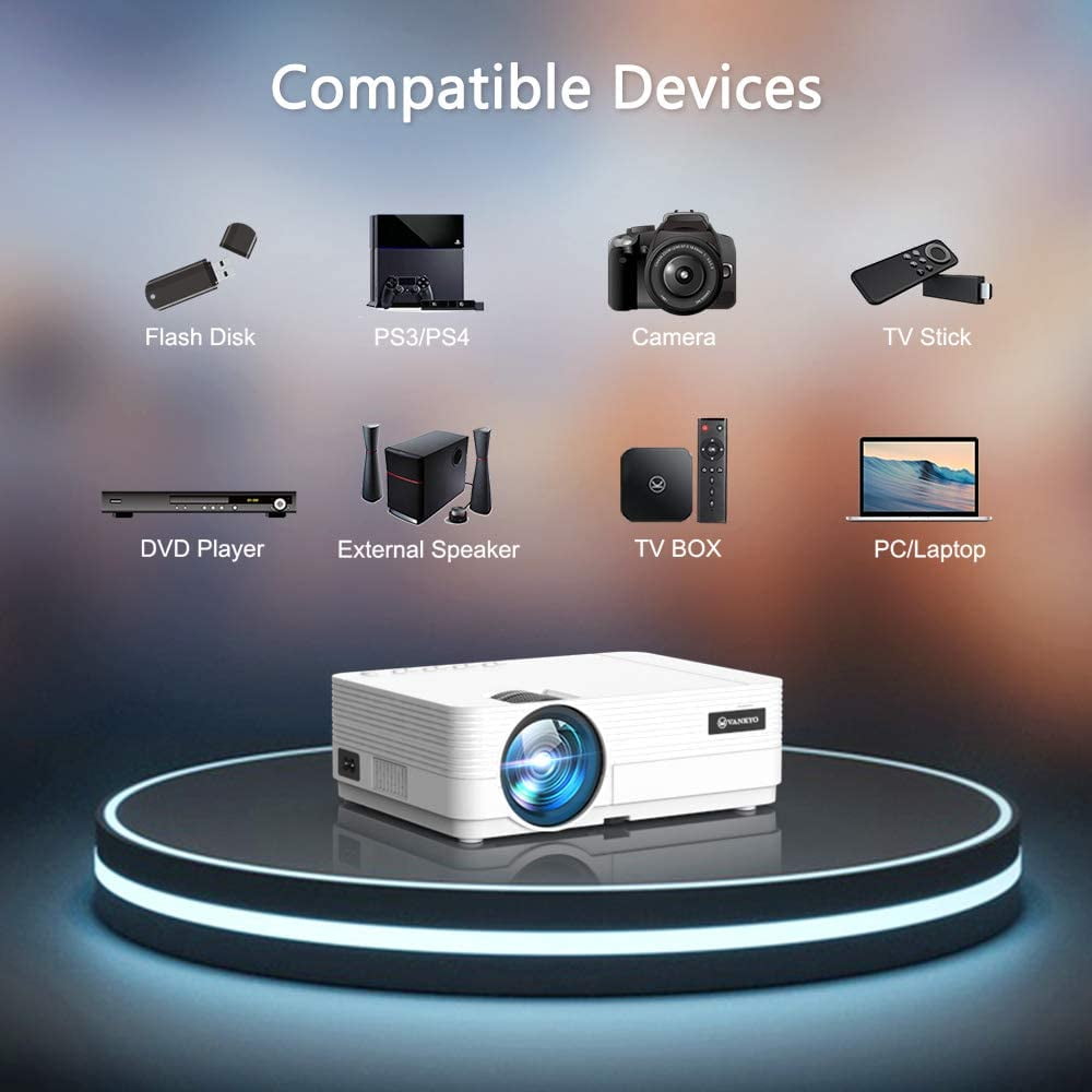 VANKYO Leisure 470 Mini Wireless Projector 250" Display, Synchronize Smart Phone Screen, Full HD 1080P Supported - Image 5