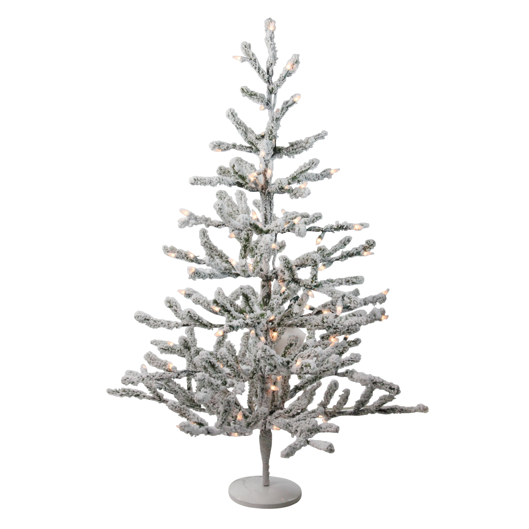 Northlight Pre-Lit Medium Flocked Alpine Twig Artificial Christmas Tree - 3' - Warm White Lights - Image 6