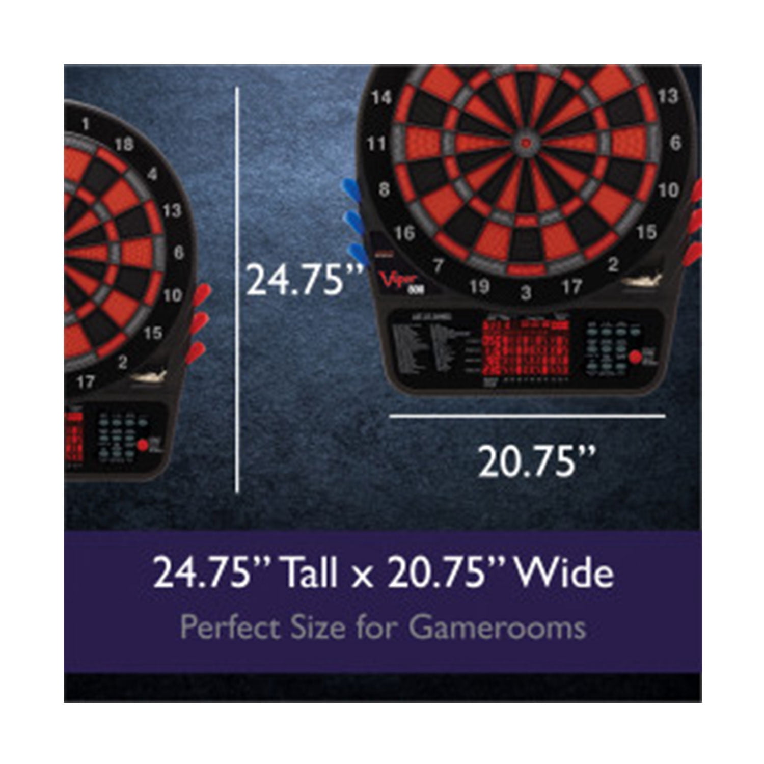 Viper 800 Electronic Soft Tip Dartboard Cabinet Set with Darts for Game Room - Image 6