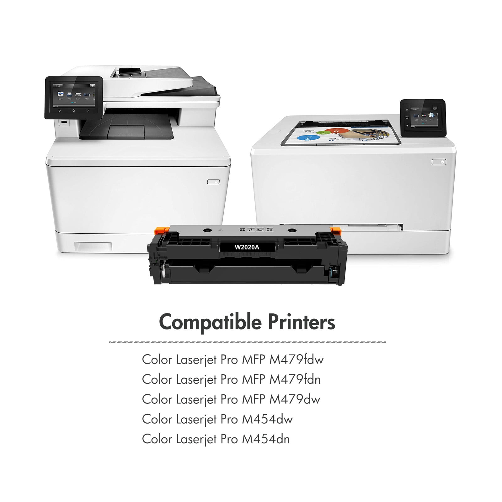 414A Toner Cartridge 4-Pack with Chip Compatible for HP 414A 414X Color LaserJet Pro MFP M479 M479fdw M479fdn M454 M454dn M454dw Enterprise MFP M480f (Black, Cyan, Magenta, Yellow) - Image 7