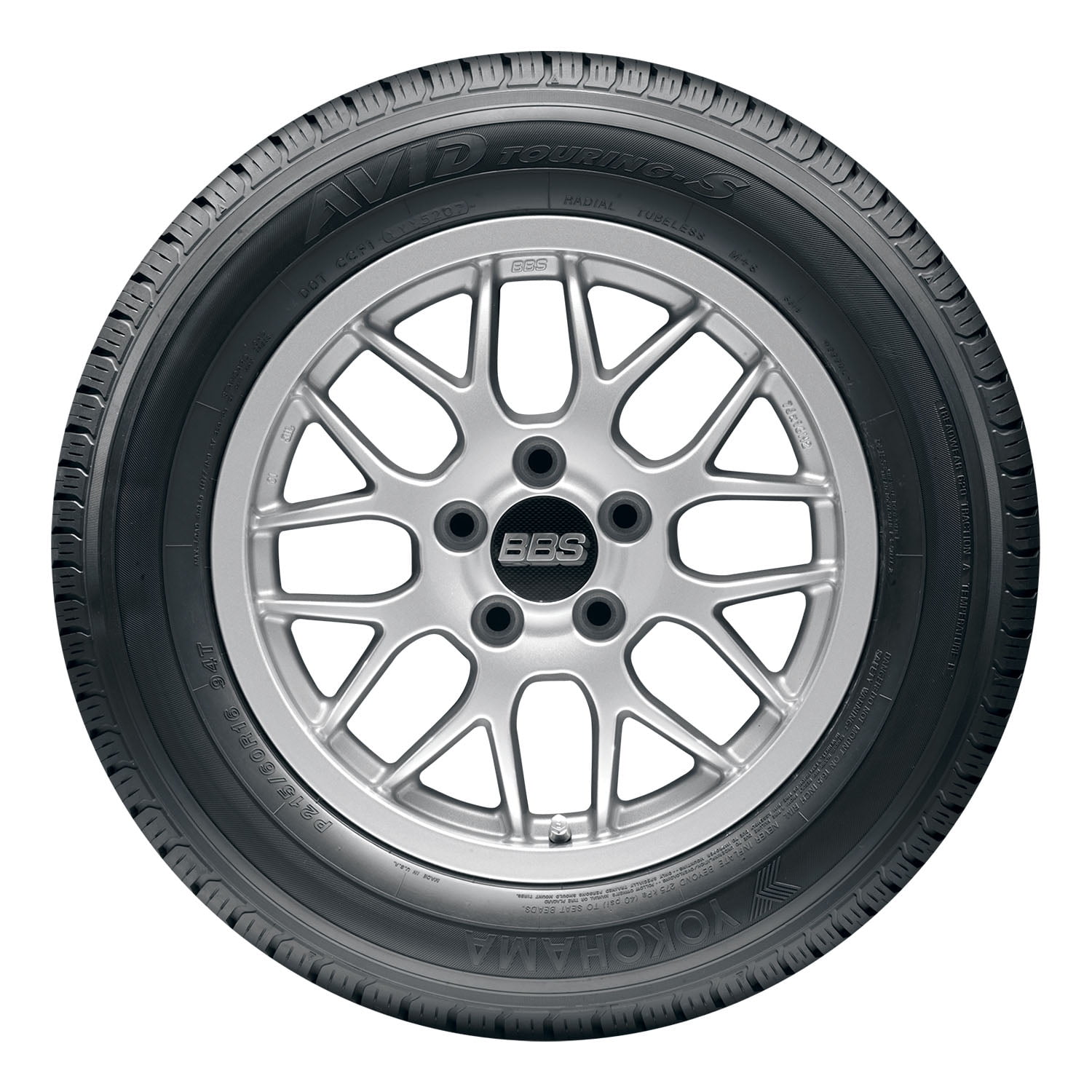 Set of 4 Yokohama Avid Touring-S P215/60R16 94T Tires Fits: 2011-15 Chevrolet Cruze LT, 2012 Nissan Altima SL - Image 5