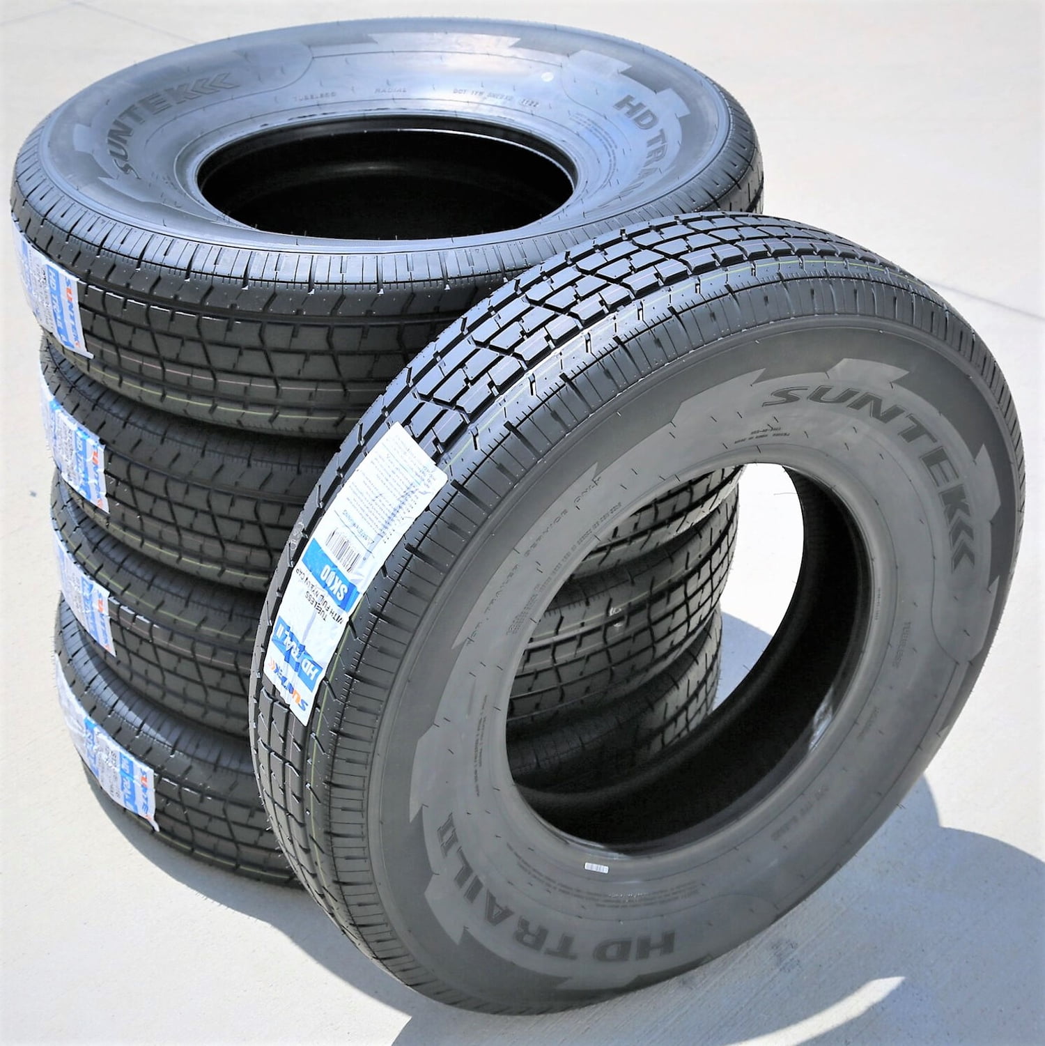 Suntek HD Trail 2 Semi-Steel ST225/75R15 225/75R15 117/112M E 10 Ply Trailer Tire - Image 6