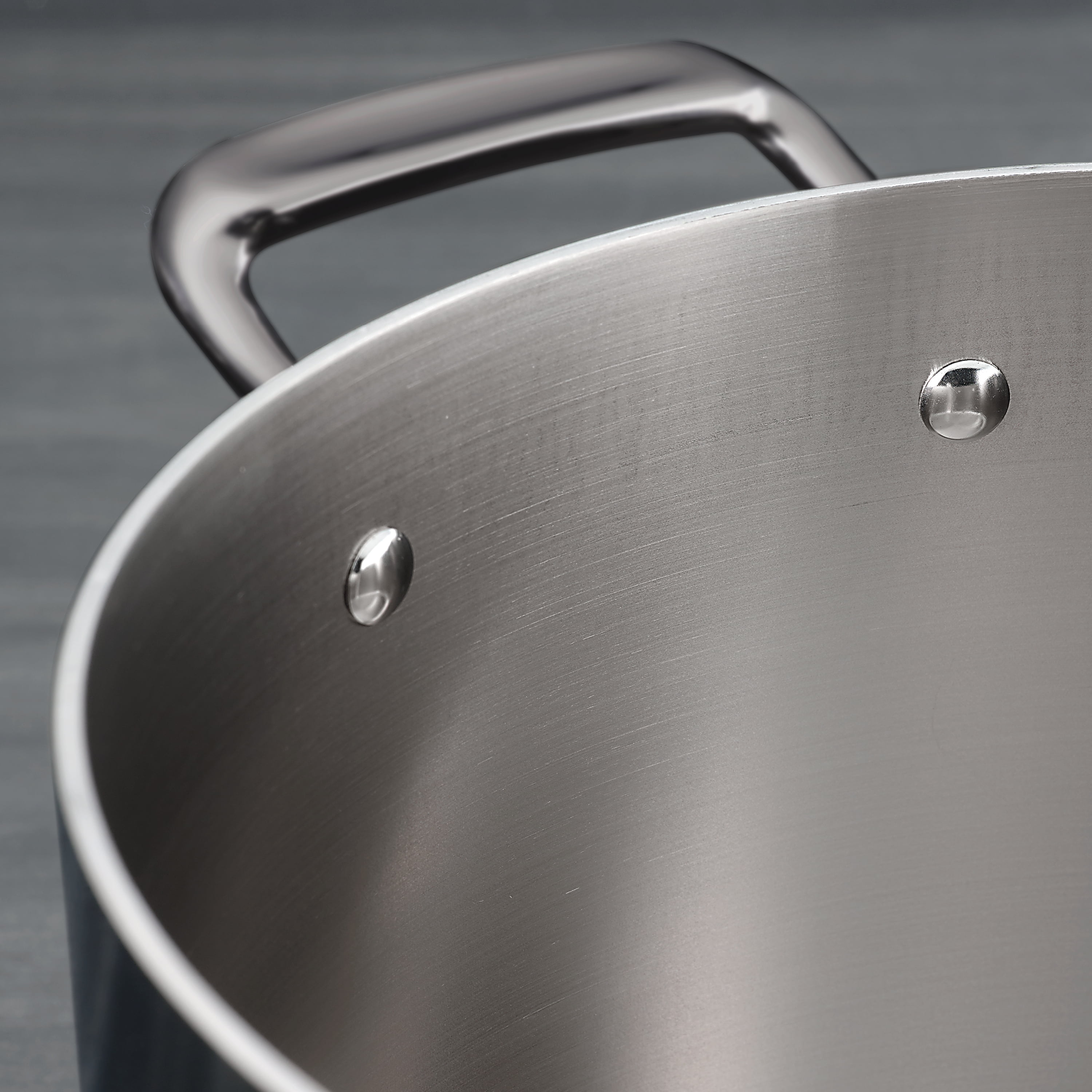 Tri-Ply Clad 4 Qt Covered Stainless Steel Sauce Pan - Image 7