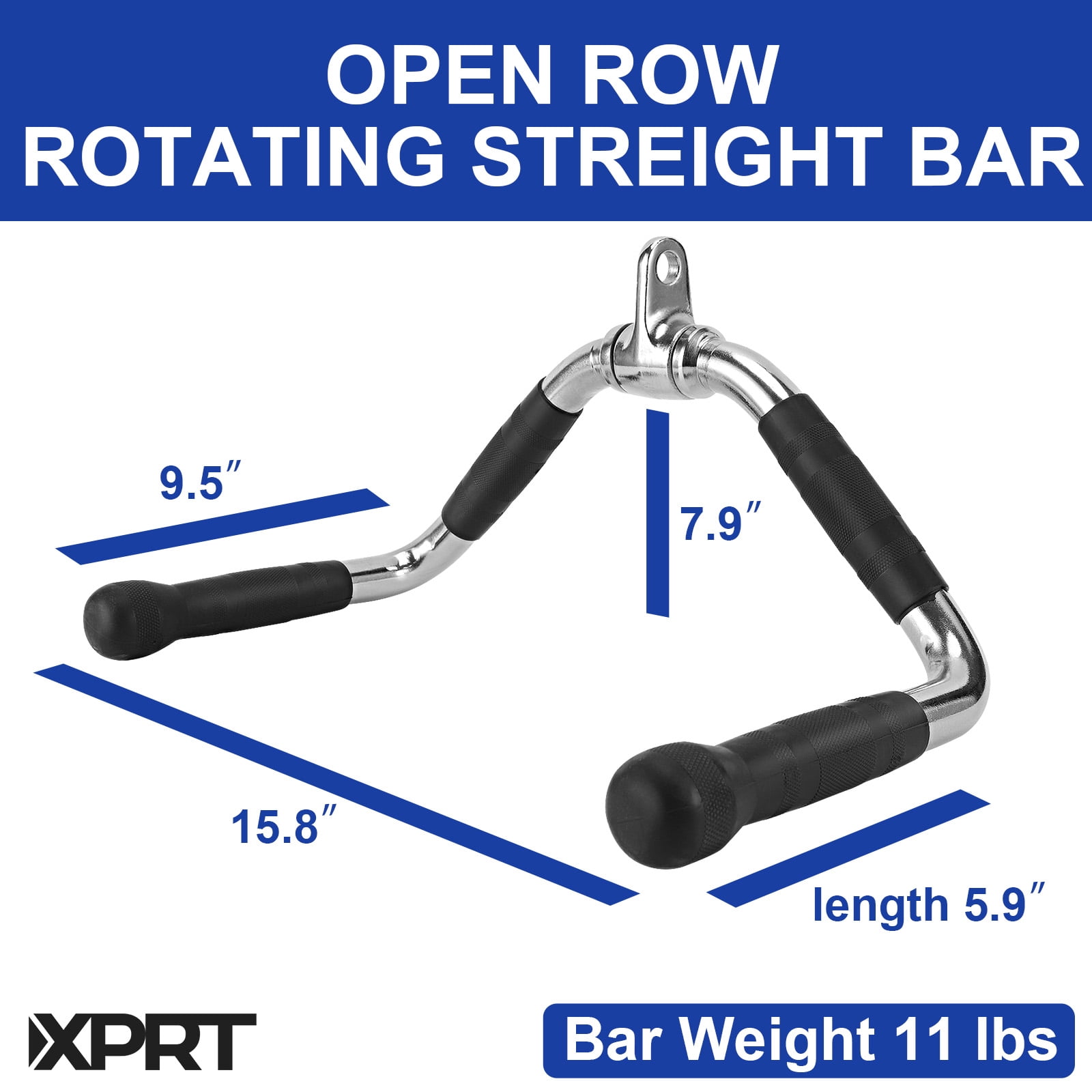 XPRT Fitness LAT Curl Pulldown Cable Machine Attachment Underhand Grip Bar, Solid Steel - Image 5