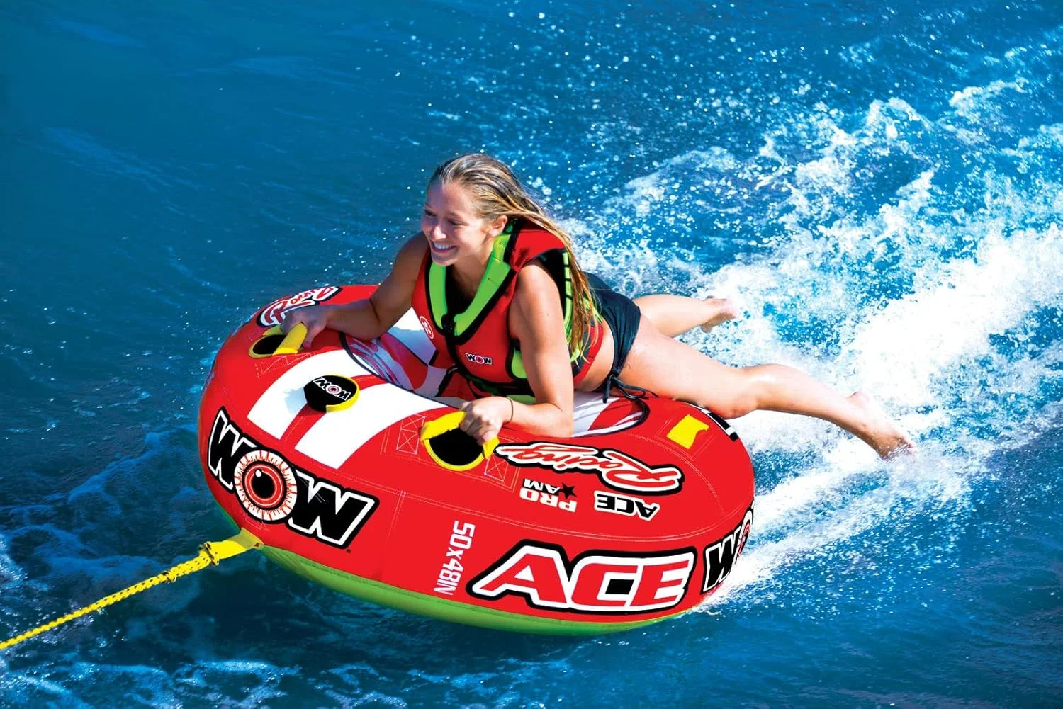 WOW Sports Ace Racing Towable for Boating, 1 Person Tube - Image 3