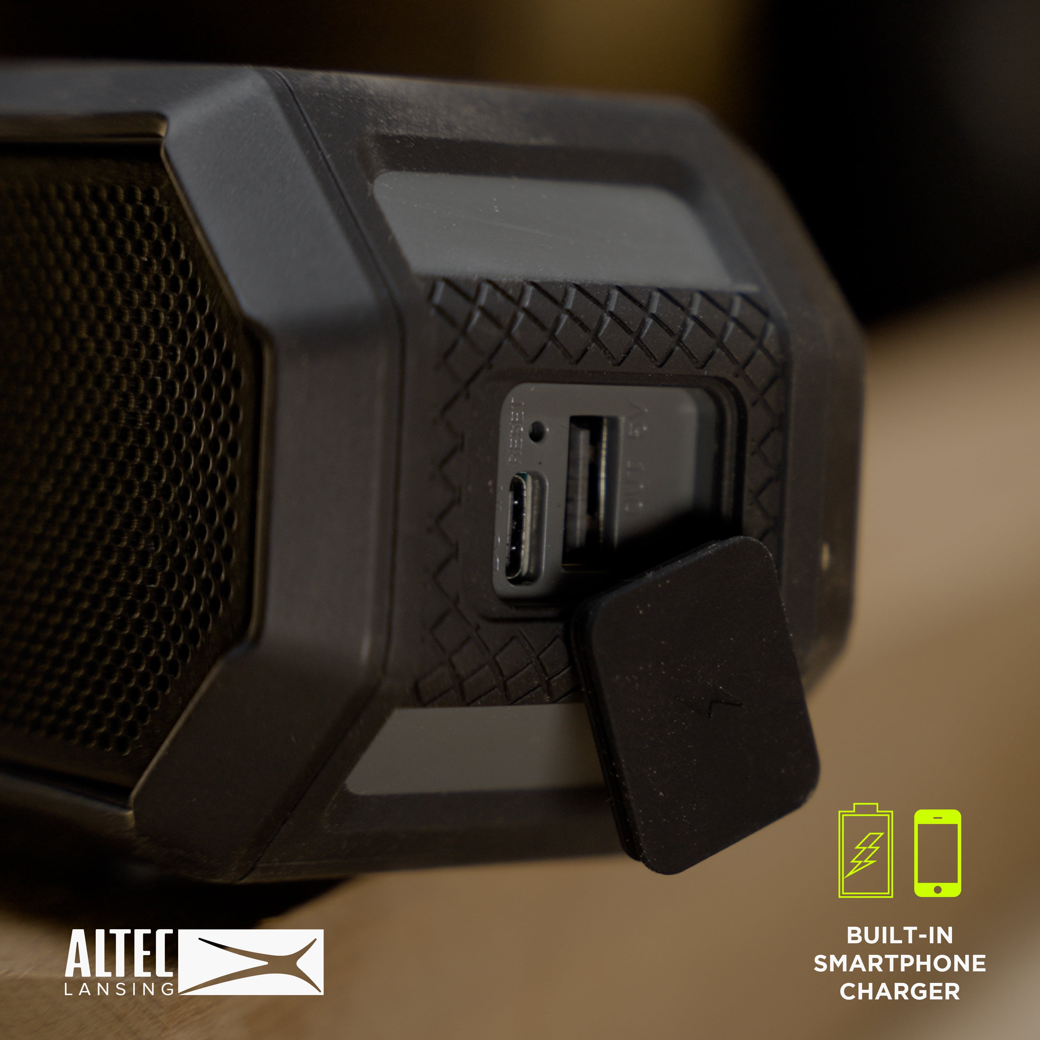 Altec Lansing Hydra Jolt 2.0 Everything Proof Wireless Magnetic Portable Bluetooth Speaker, Black - Image 7