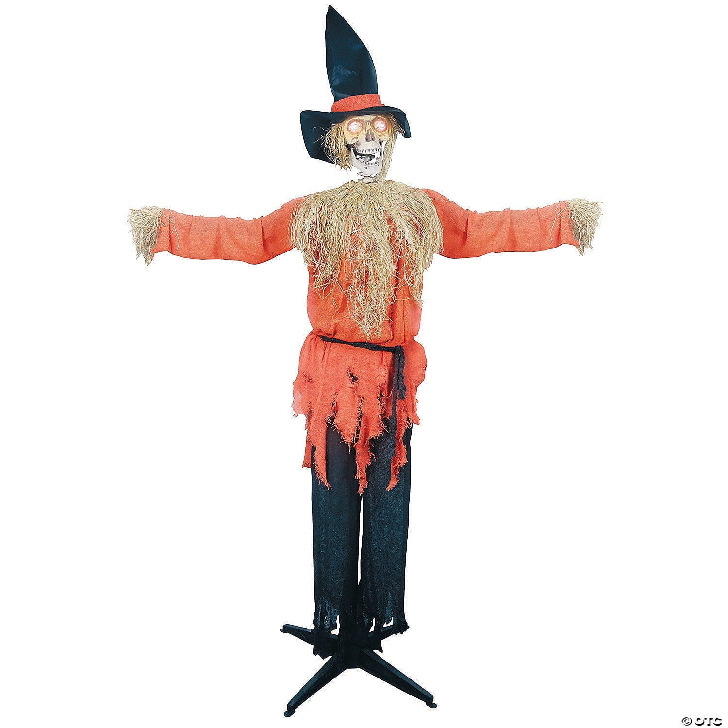 Sunstar Standing Scarecrow Animated Light-Up Halloween Decoration - 72 in - Image 3