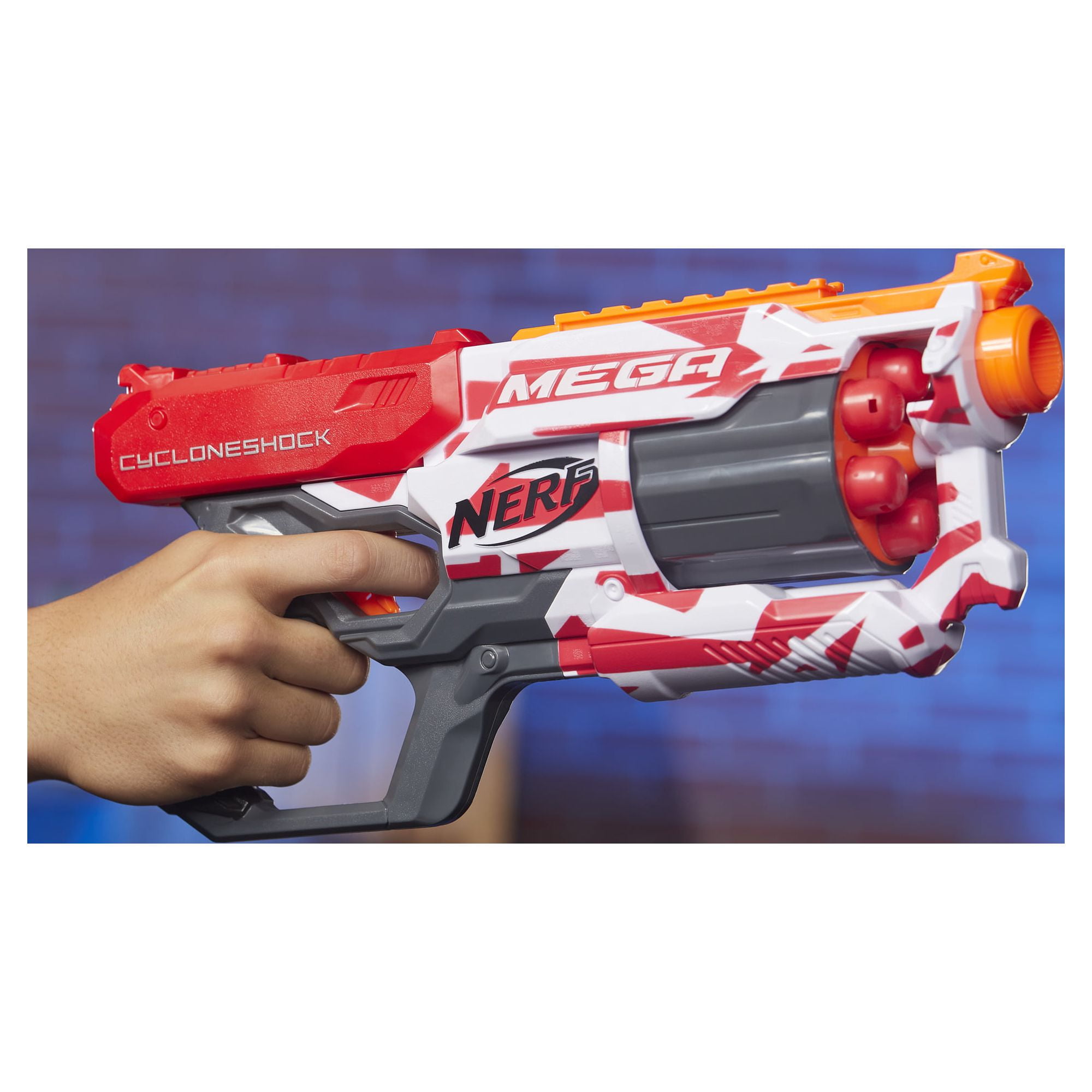 Nerf Mega CycloneShock Blaster with 6 Nerf Darts, - Image 5