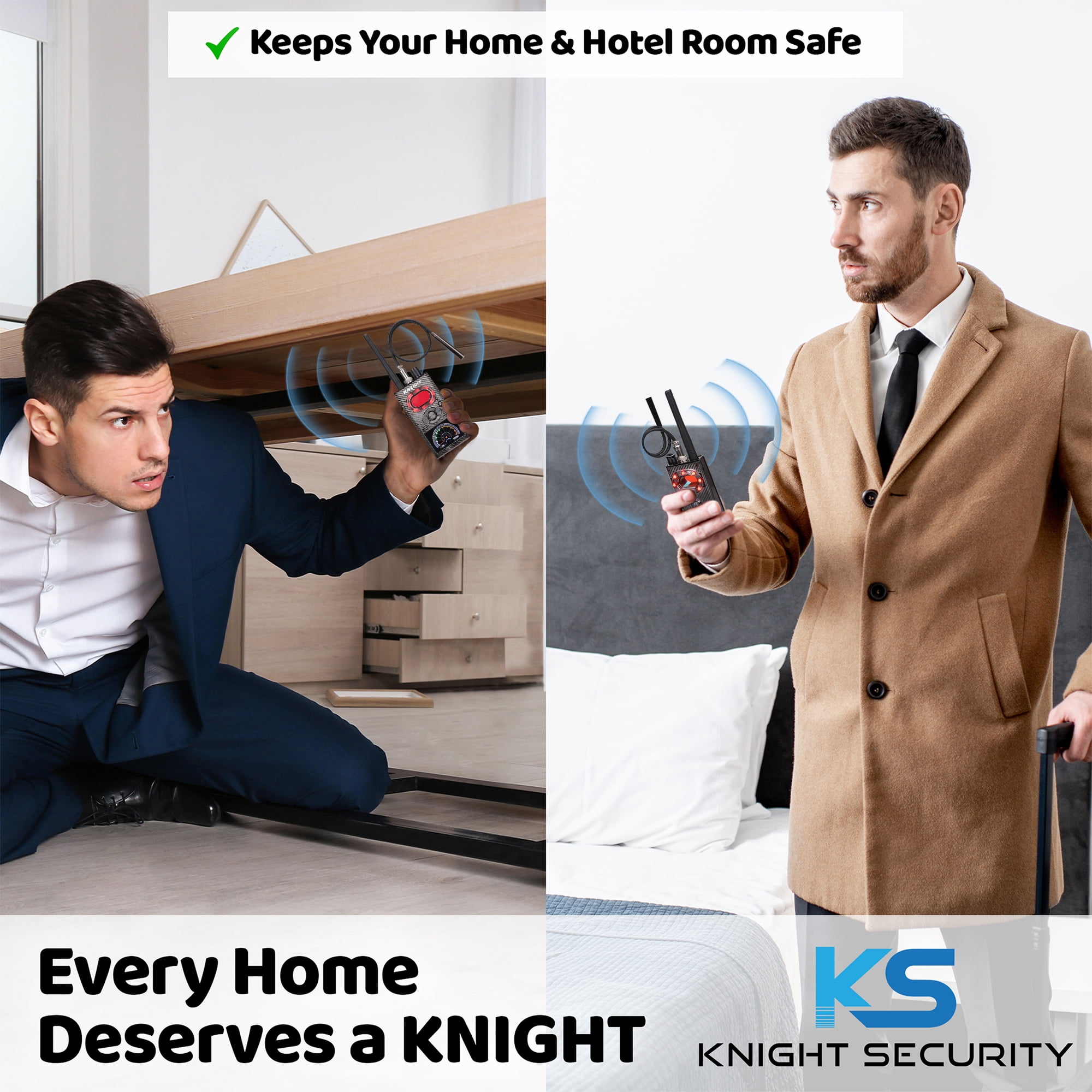 KNIGHT Premium Anti Spy Detector & Hidden Devices Detector - Hidden Camera Detectors GPS, RF Detector & Bug Detector Hidden Camera Finder GPS Radio Frequency Detector de camaras y microfonos ocultos - Image 7