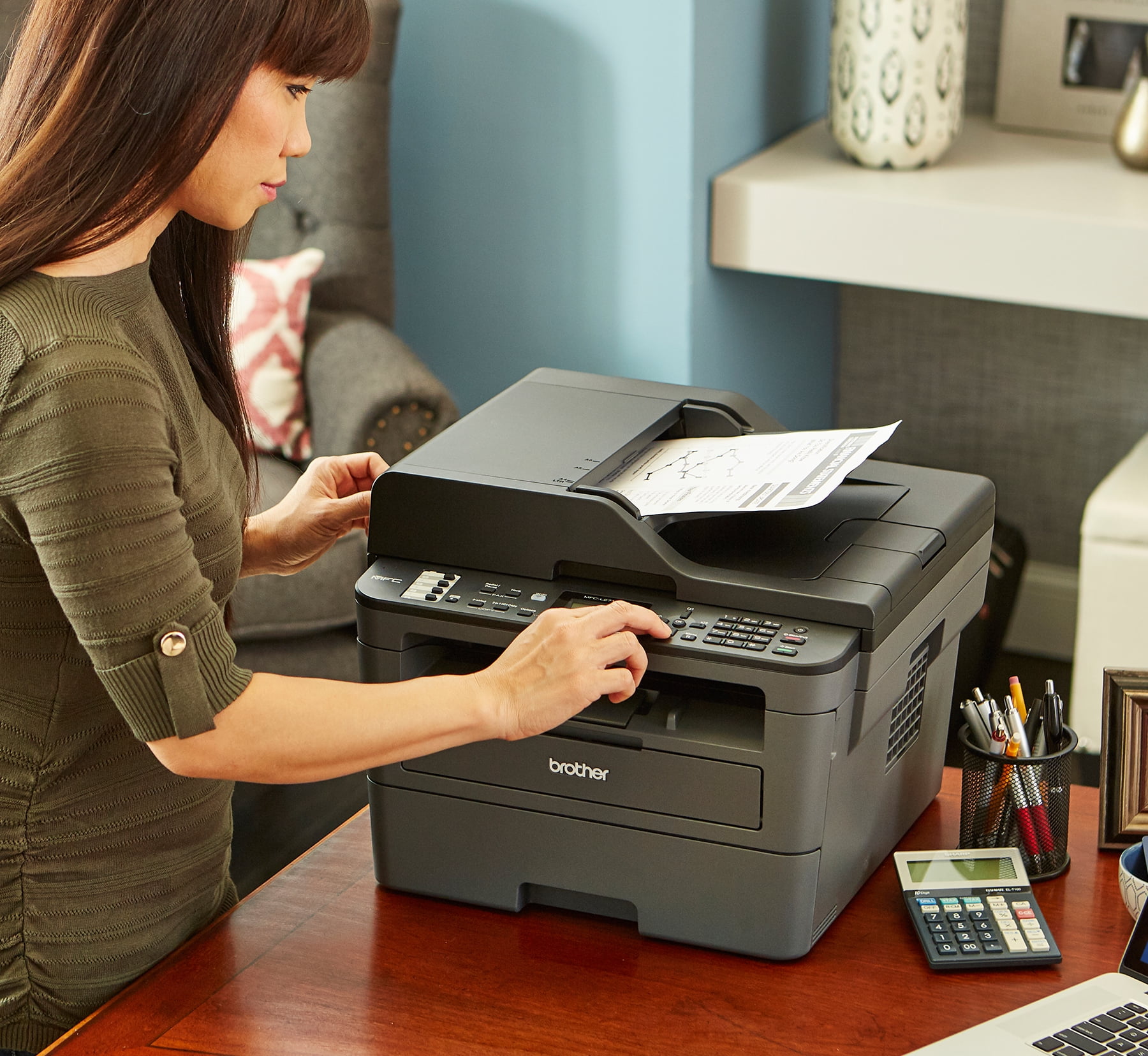 Brother MFC-L2690DW Monochrome Laser All-in-One Printer, Duplex Printing, Wireless Connectivity - Image 5