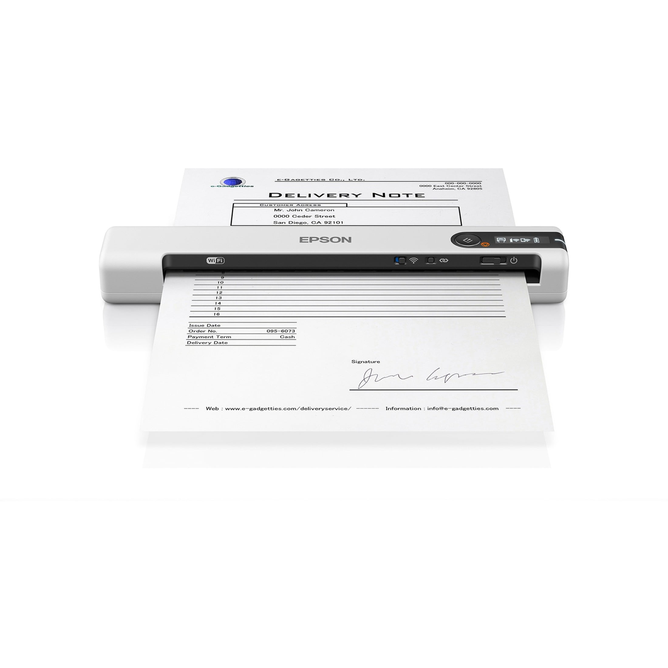 Epson DS-80W Wireless Portable Sheetfed Scanner - Image 6