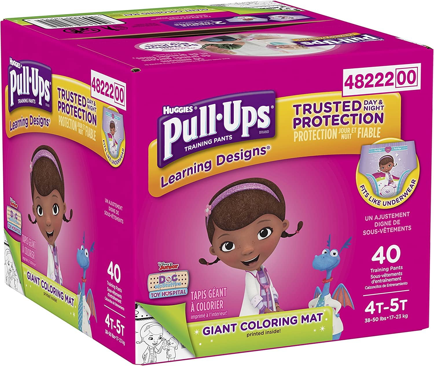 Pull-Ups Girls' Learning Designs Training Pants, Size 4T-5T 40 Count (Packaging May Vary) - Image 3