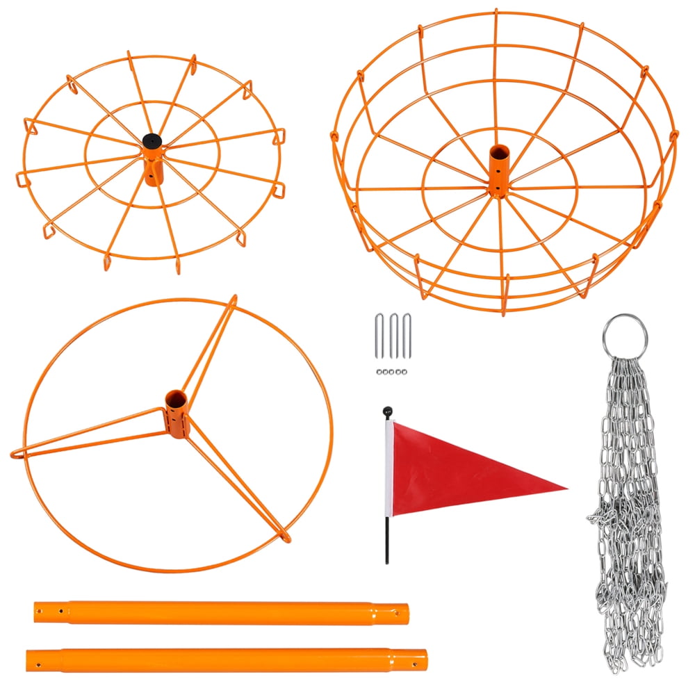 Alden Design 12-Chain Disc Golf Goal Target Practice, Orange - Image 5