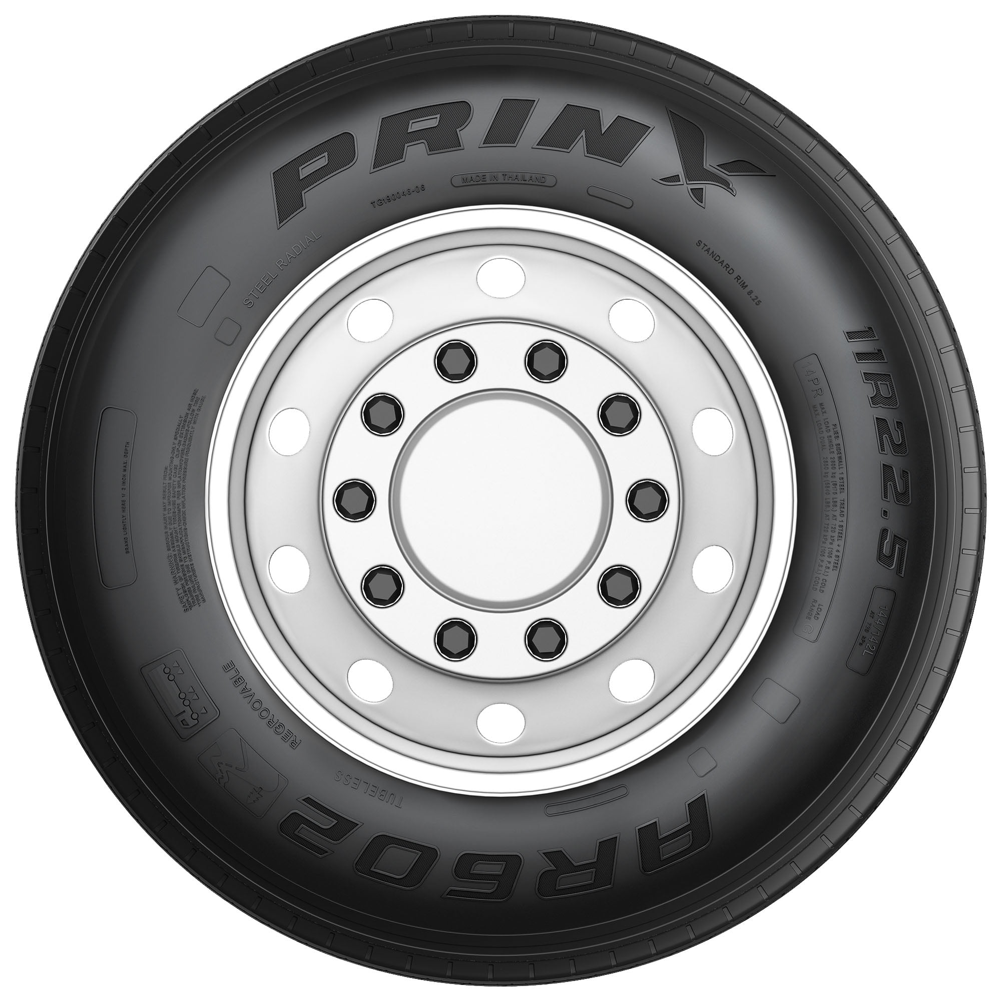 Prinx AR602 265/70R19.5 137/134M G Commercial Tire - Image 5