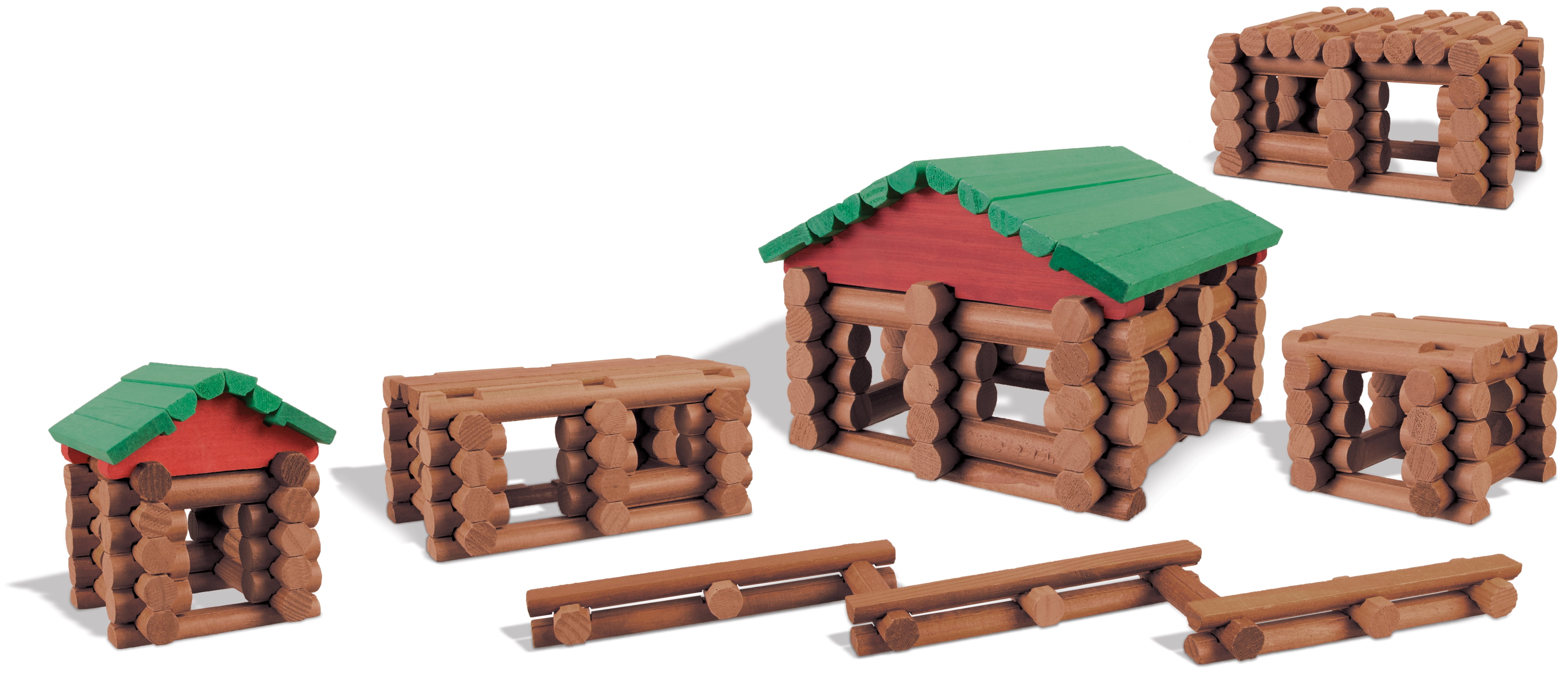 LINCOLN LOGS - Collector's Edition Village - 327 All Wood Pieces - Collectible Tin - Image 6
