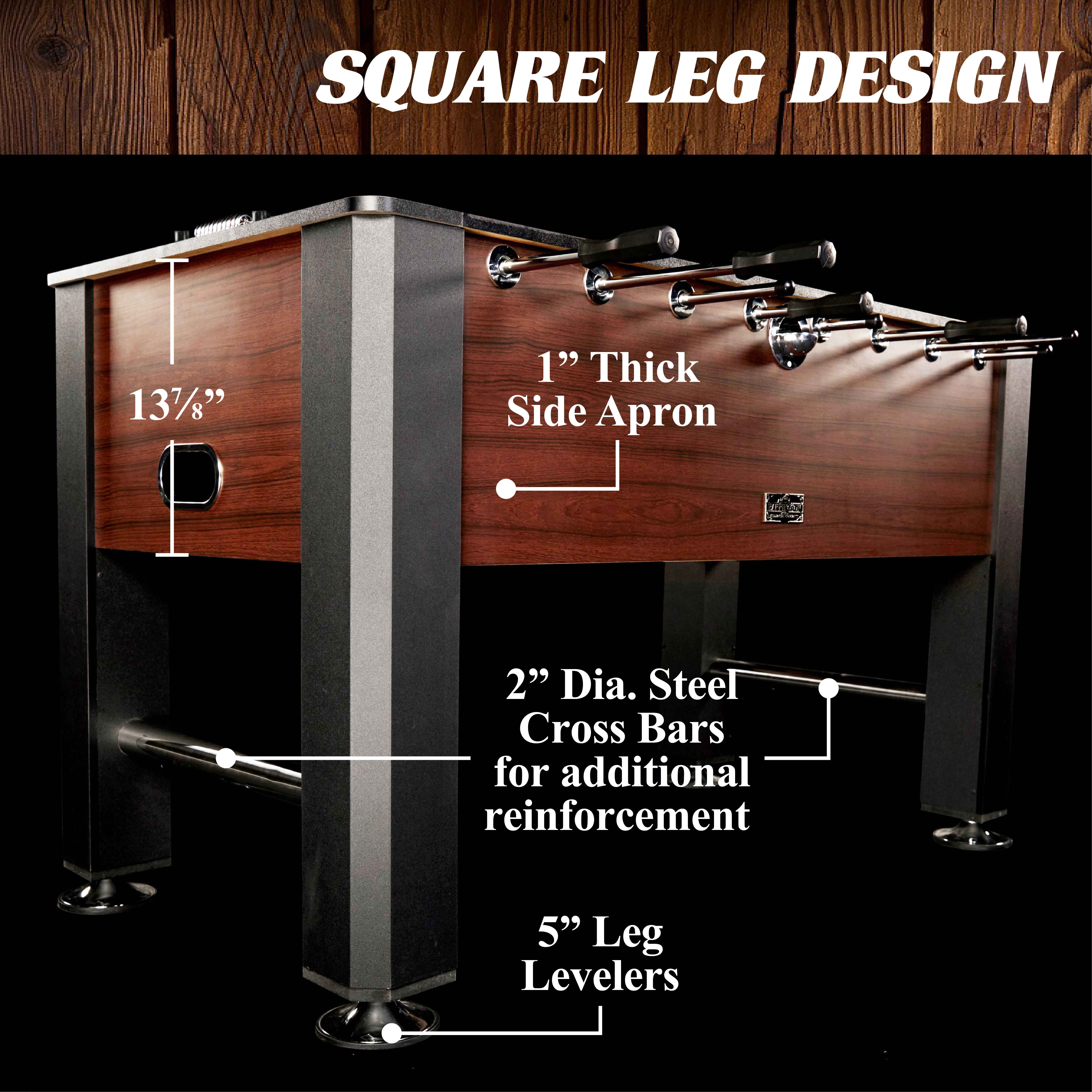 56" Premium Foosball Soccer Table, Furniture Style, by Barrington Billiards Company - Image 4